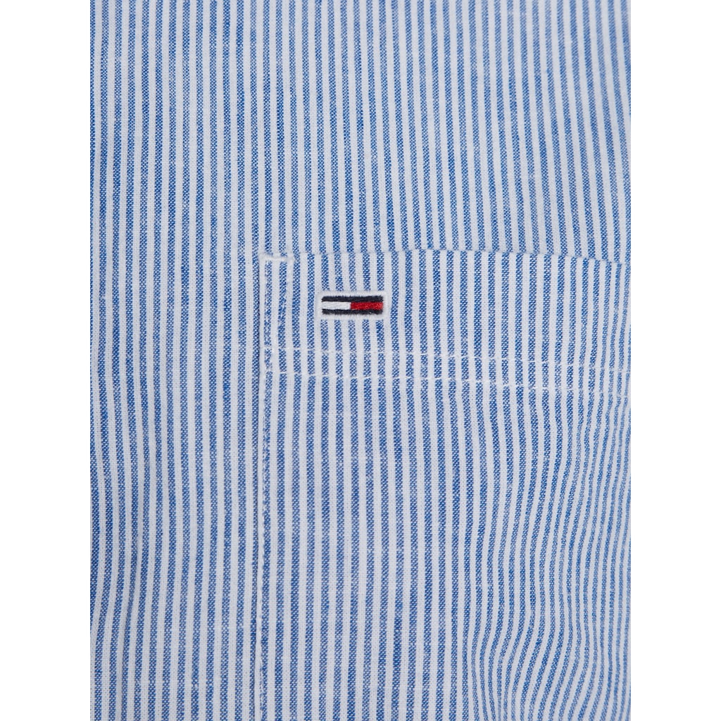 Tommy Jeans Hemdbluse »TJW BOXY STRIPE LINEN SHIRT«, im modischem Streifen