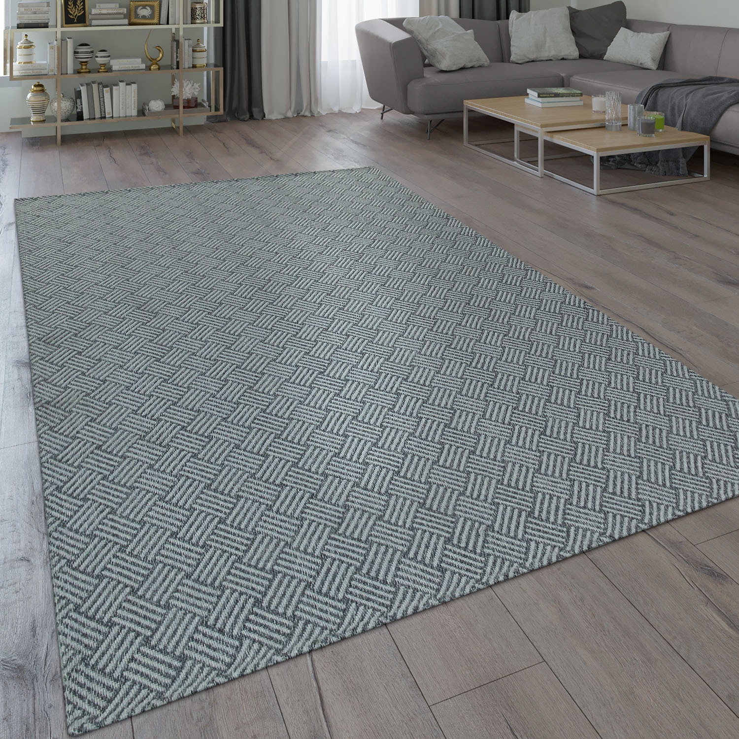Teppich bestellen »Varadero Home 3D-Design, Kurzflor, Jelmoli-Versand 461«, Wohnzimmer rechteckig, online | Paco