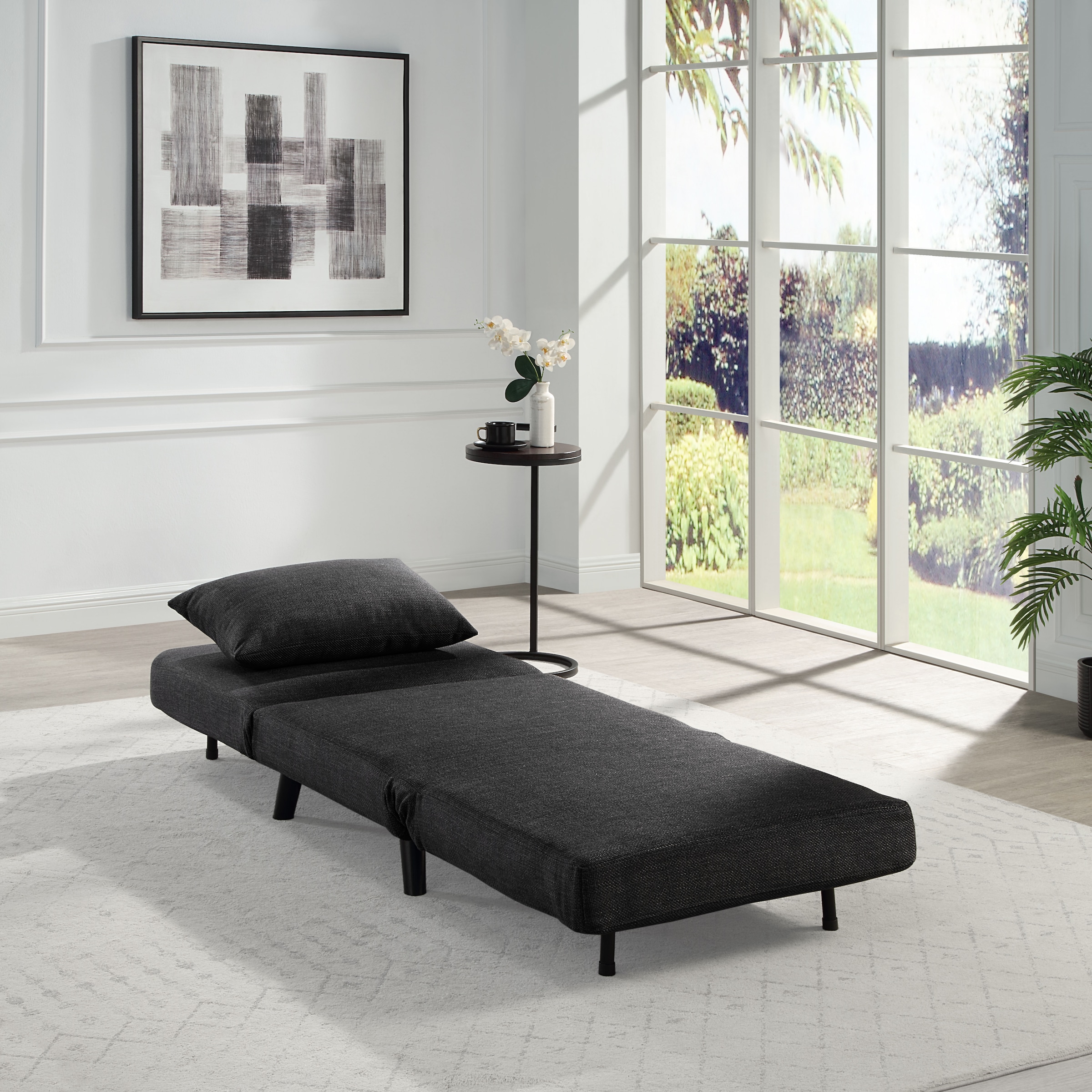 ATLANTIC home collection Sessel »Robby«, inkl. Bettfunktion, mehrfach verstellbar, Strukturbezug