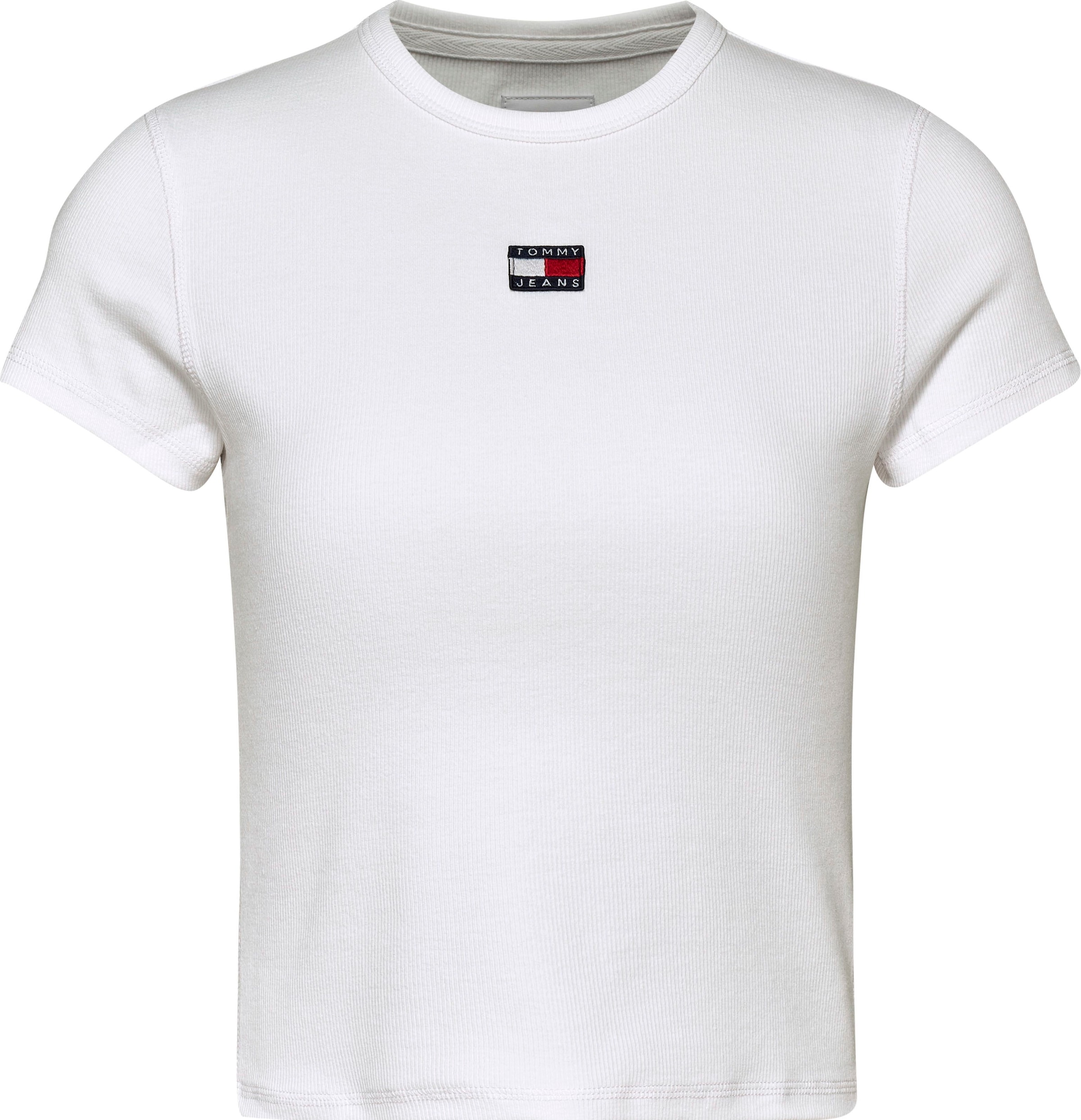 Tommy Jeans T-Shirt »TJW BBY shoppen Logo-Badge | online XS mit Jelmoli-Versand BADGE«, RIB