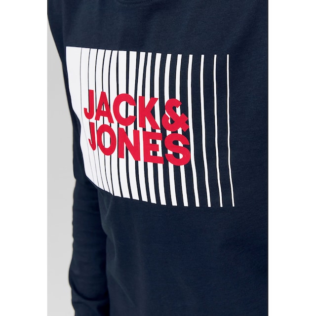 ✵ Jack & Jones Junior Langarmshirt »JJECORP LOGO TEE PLAY LS O-NECK NOOS  JNR« günstig entdecken | Jelmoli-Versand