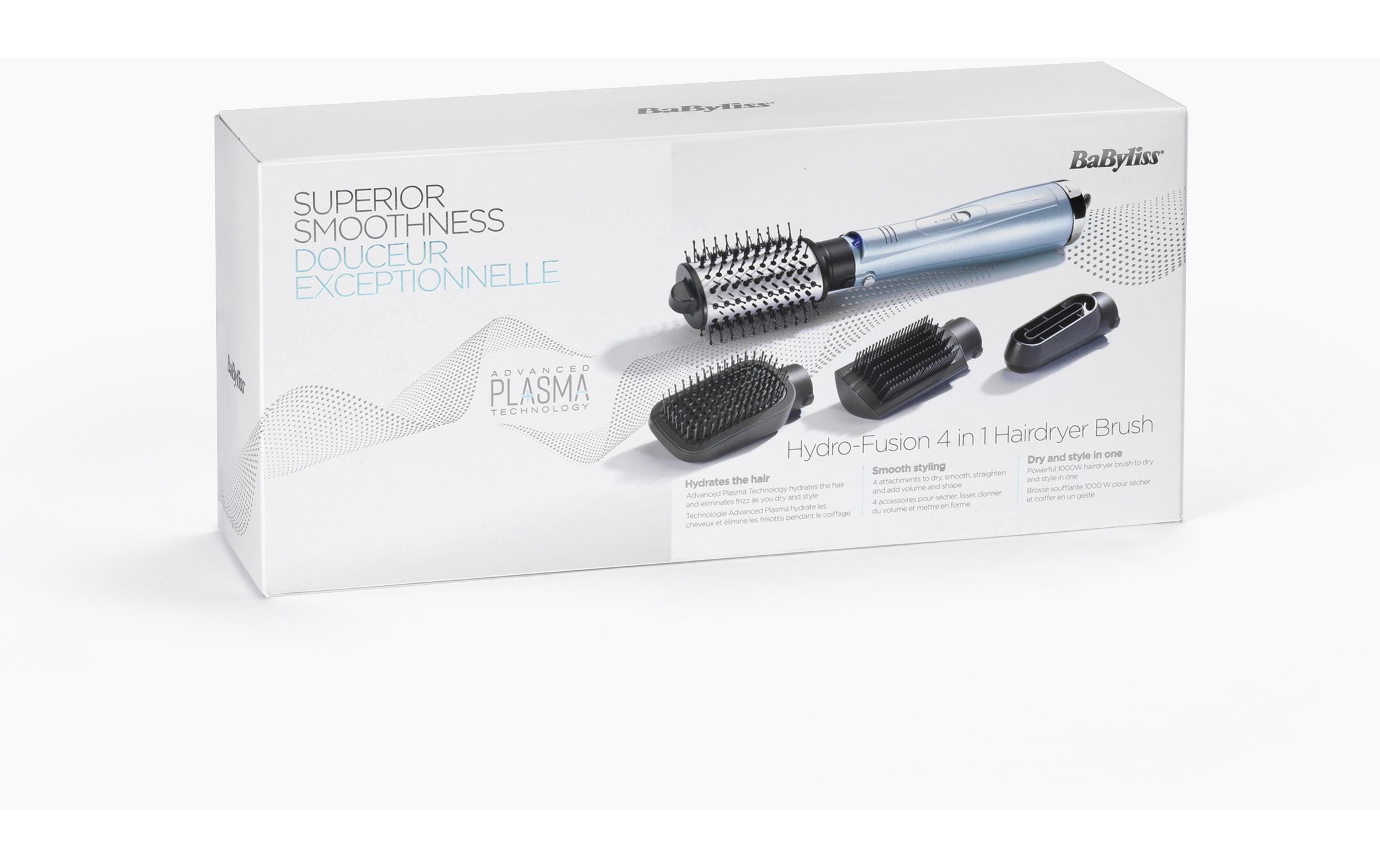 BaByliss Haarglättbürste »Hydro Fusion AS774CHE«, Ionen-Technologie