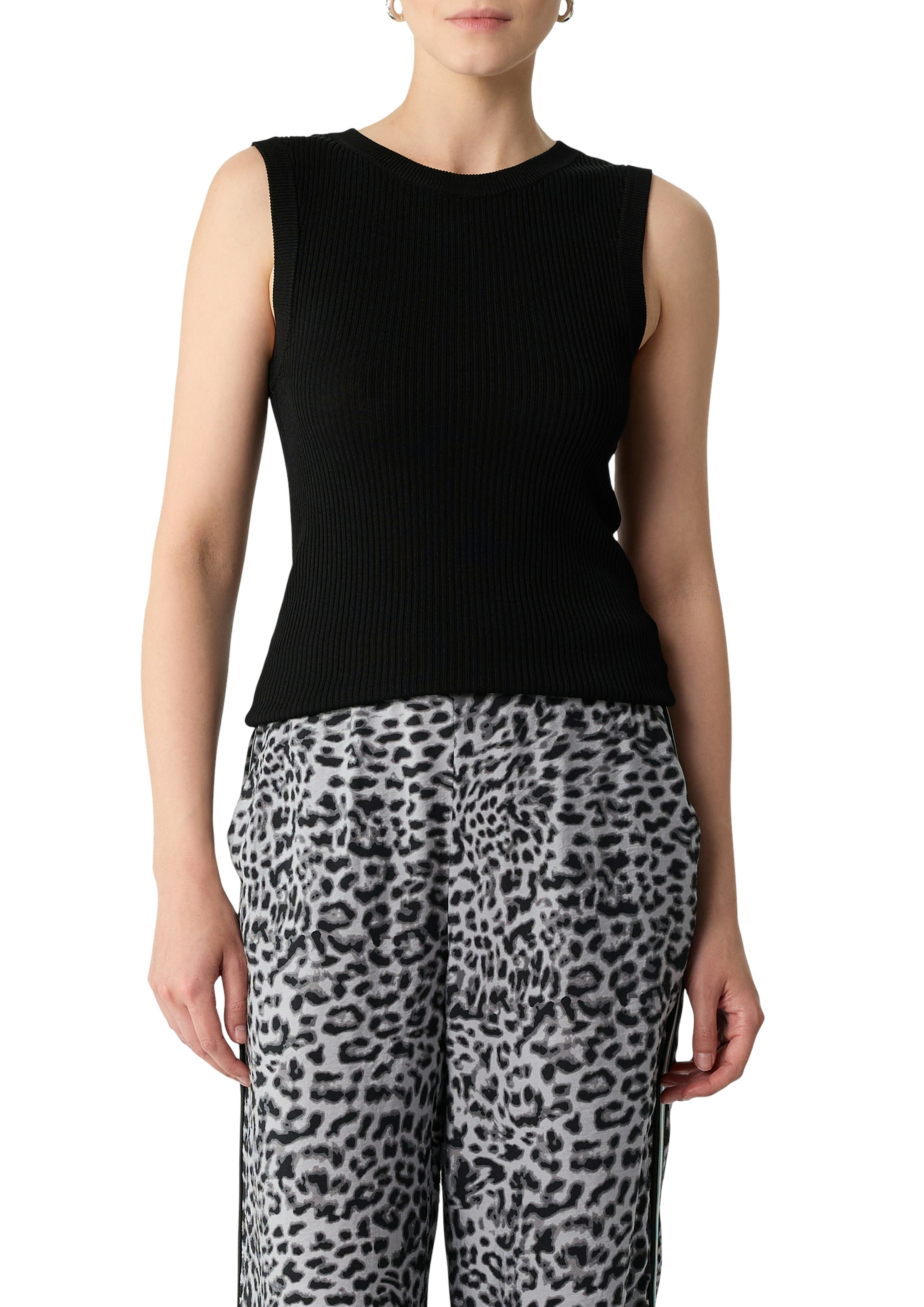 Comma Stricktop aus Viskosemix im Slim Fit