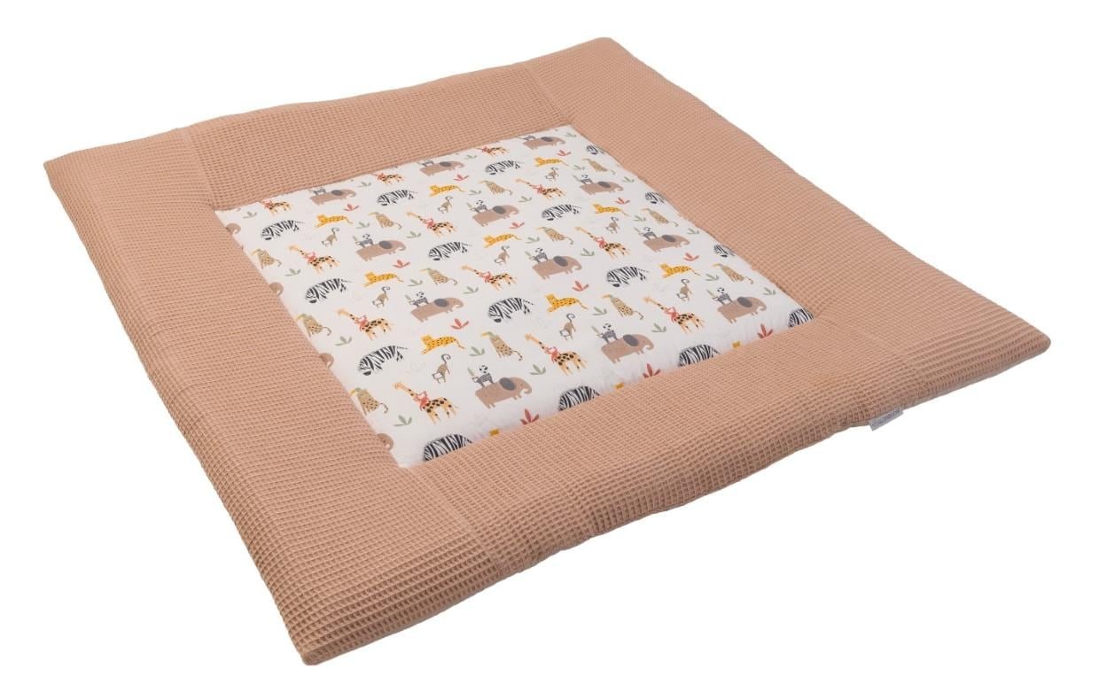 Krabbeldecke »Waffelpiqué Sand Savanne 120 x 120 cm«