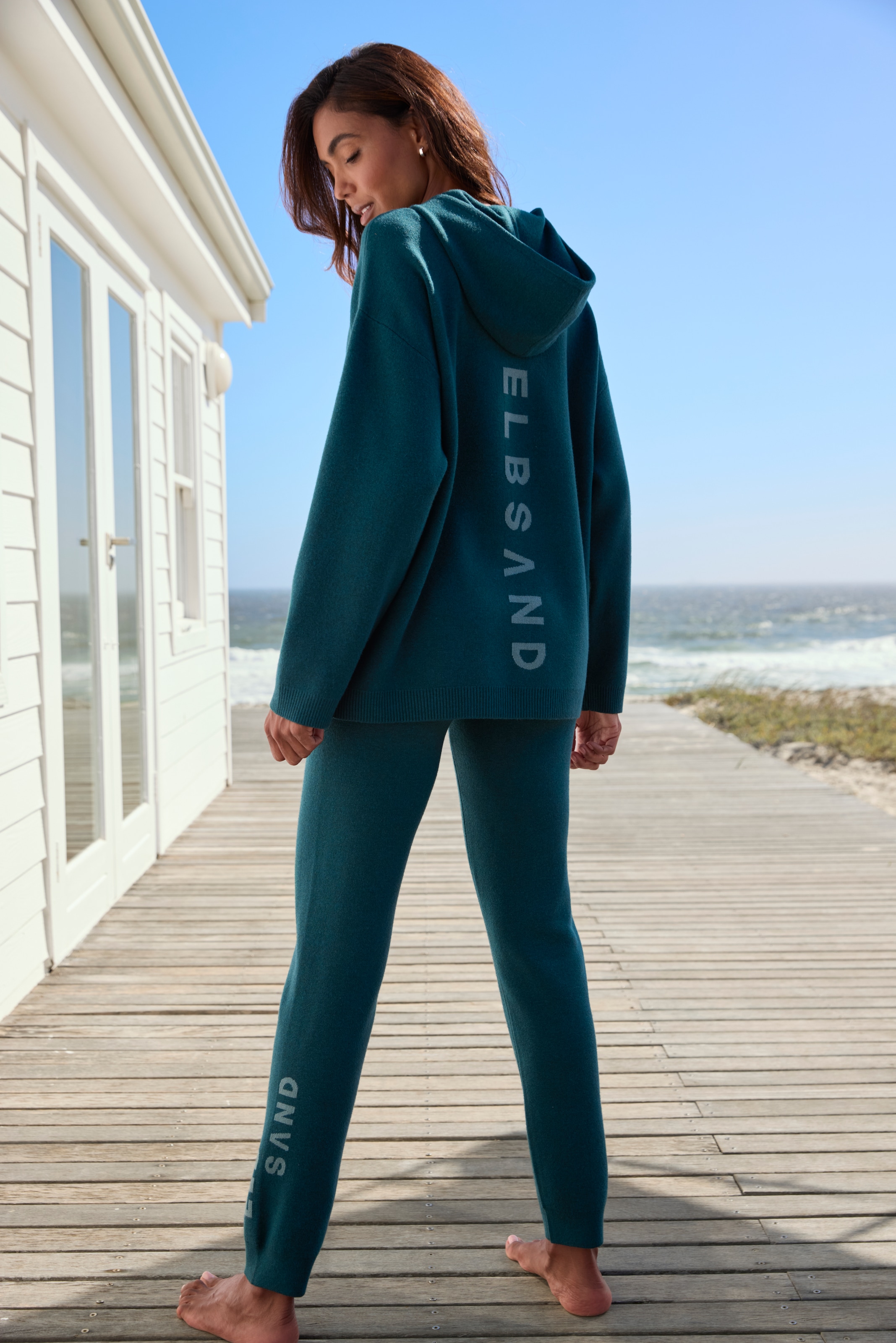 Elbsand Kapuzenpullover, aus hochwertigem Strick