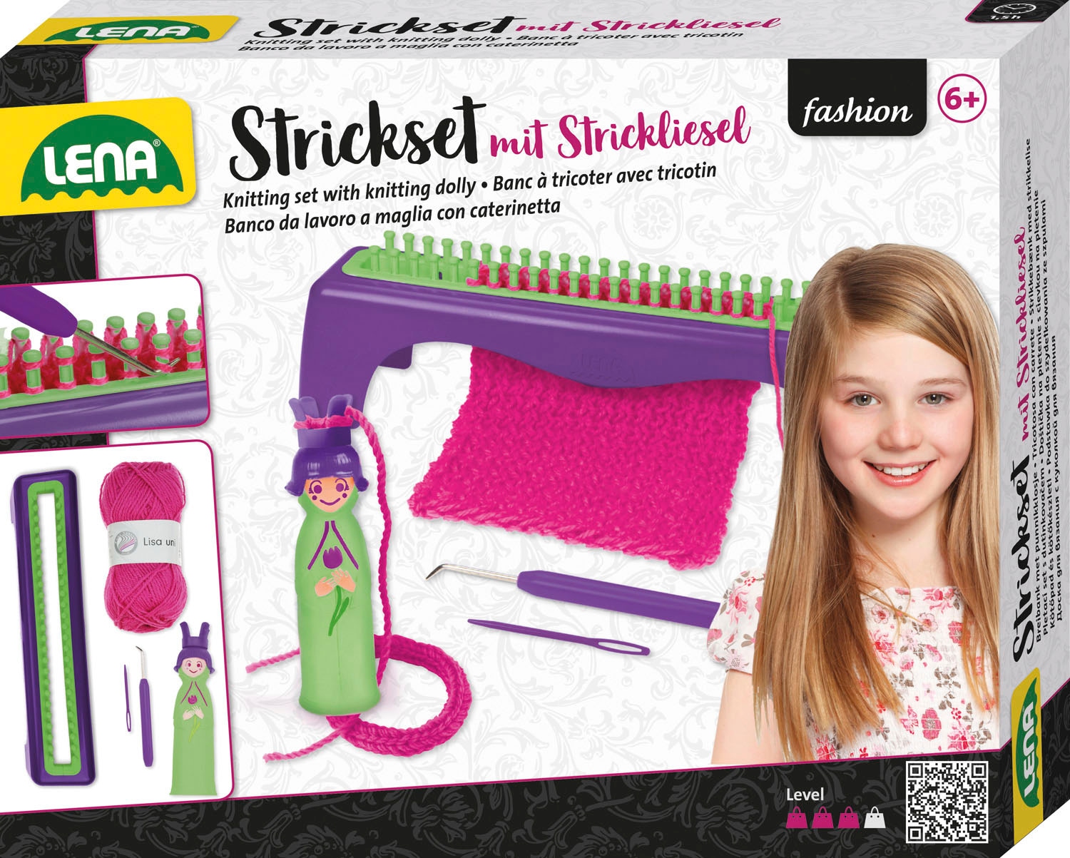 Lena® Kreativset »Strickset mit Strickliesel«, Made in Europe