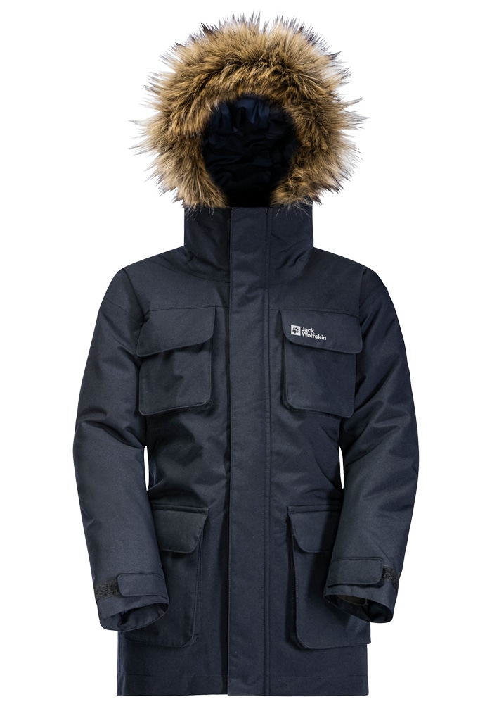 Jack Wolfskin Funktionsparka »GLACIER PEAK PARKA K«, mit Kapuze