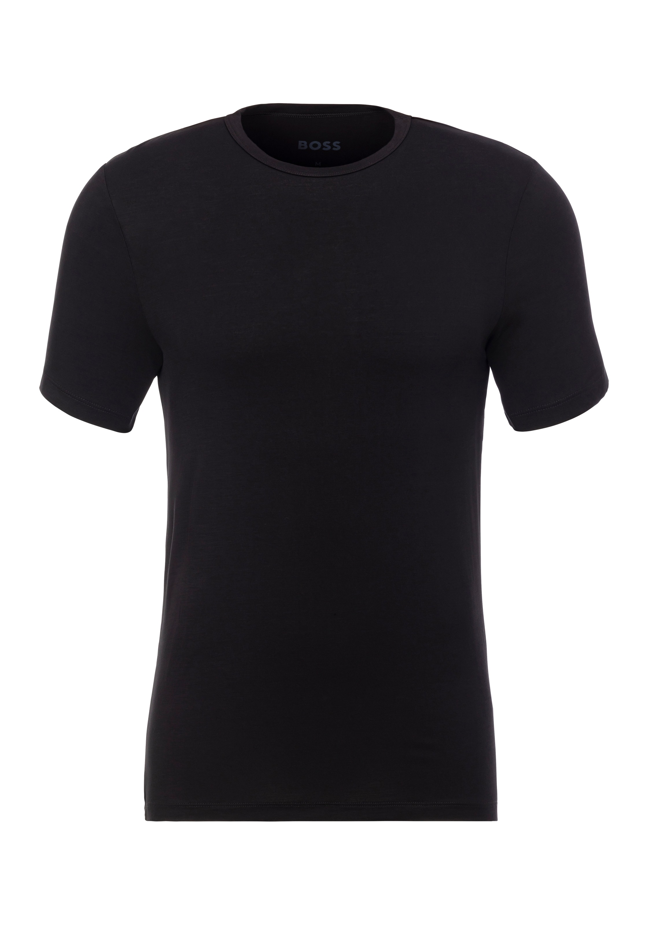 BOSS T-Shirt »TShirt RN 3P Natura«, (3 tlg.), einfarbiges T-Shirt mit Markenlabel