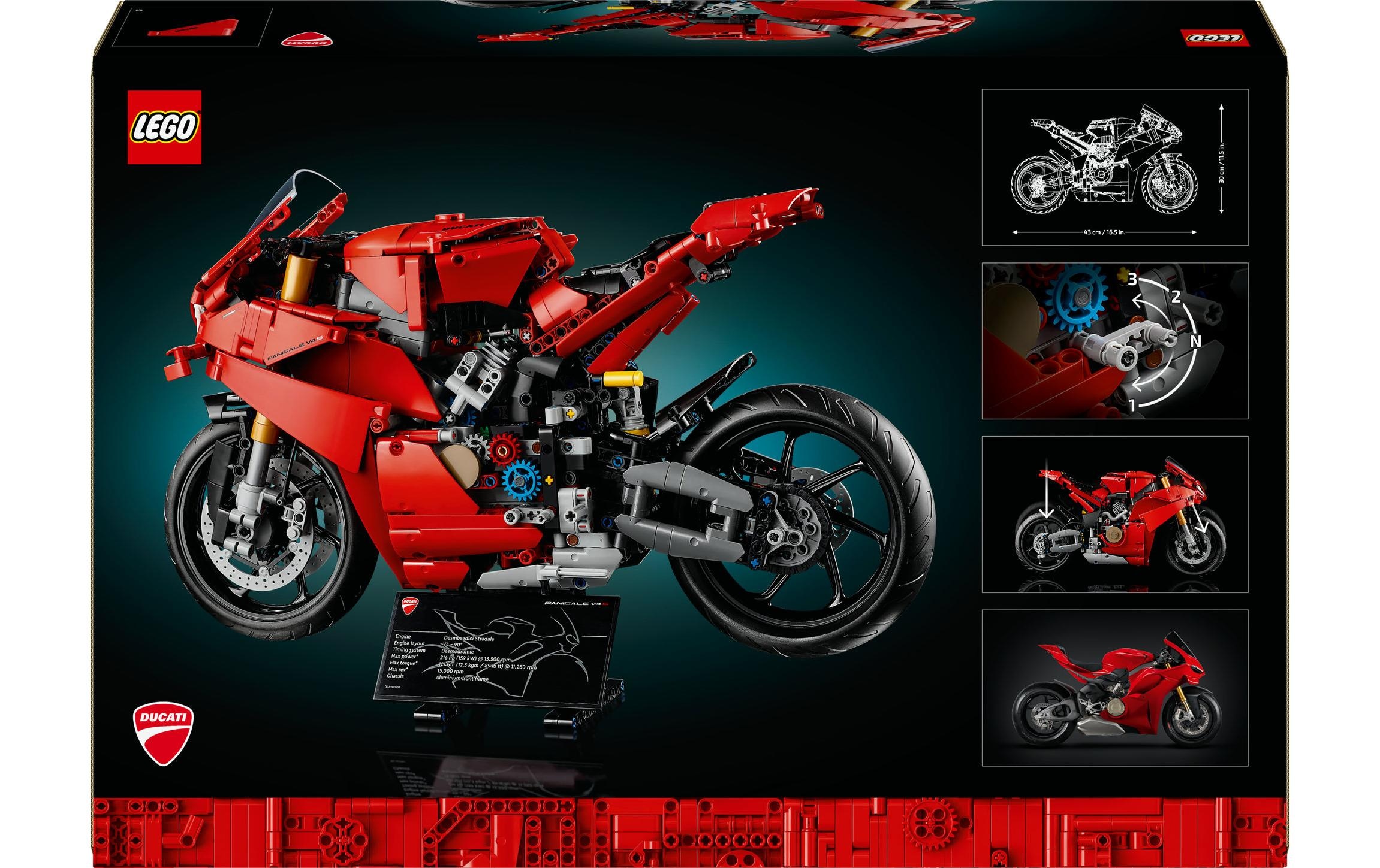 LEGO® Spielbausteine »Technic Ducati Panigale V4 S Motorrad 42202«, (1603 St.)
