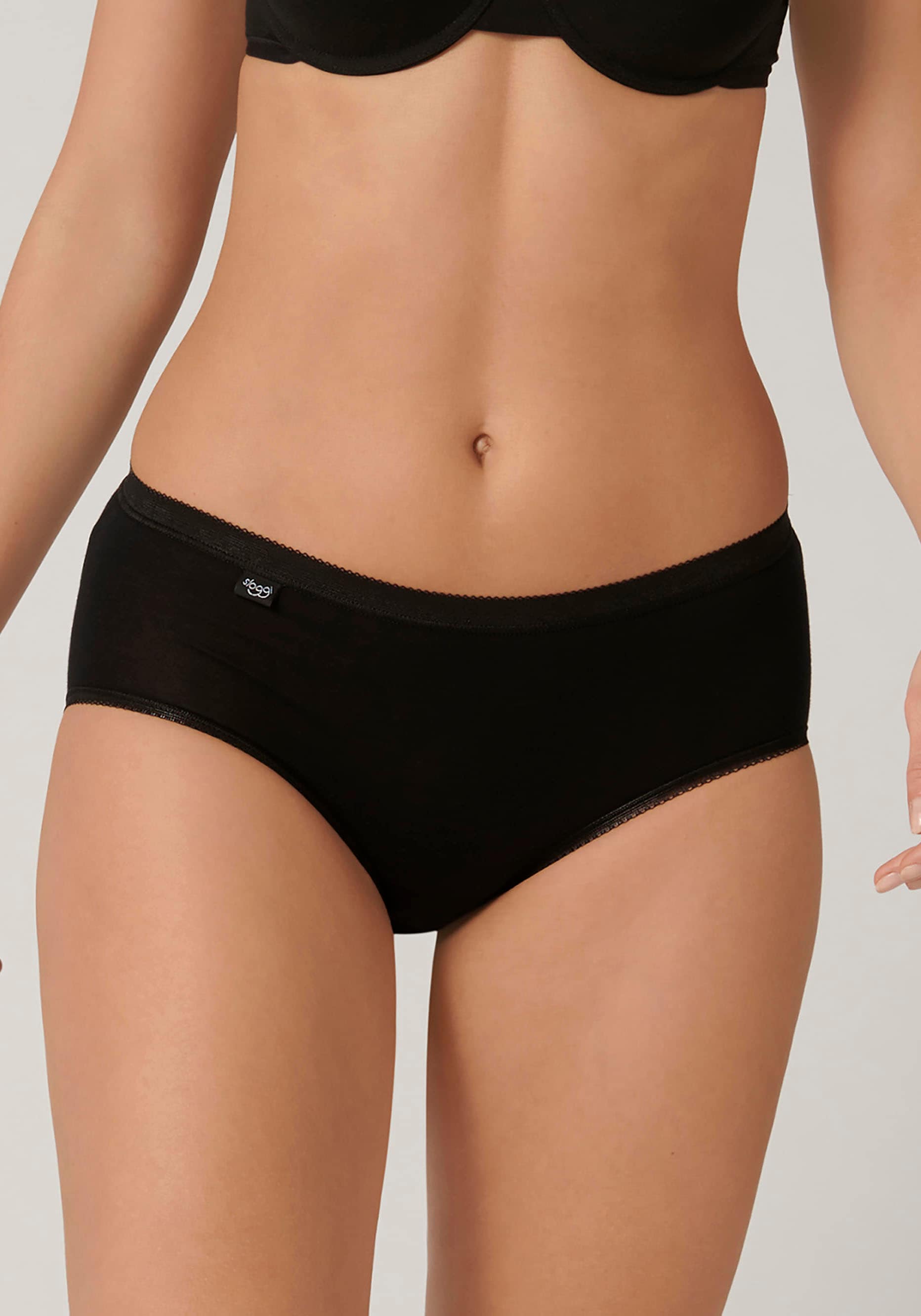 sloggi Slip »Basic+ Midi 3P«, (3er Pack), perfekter Sitz