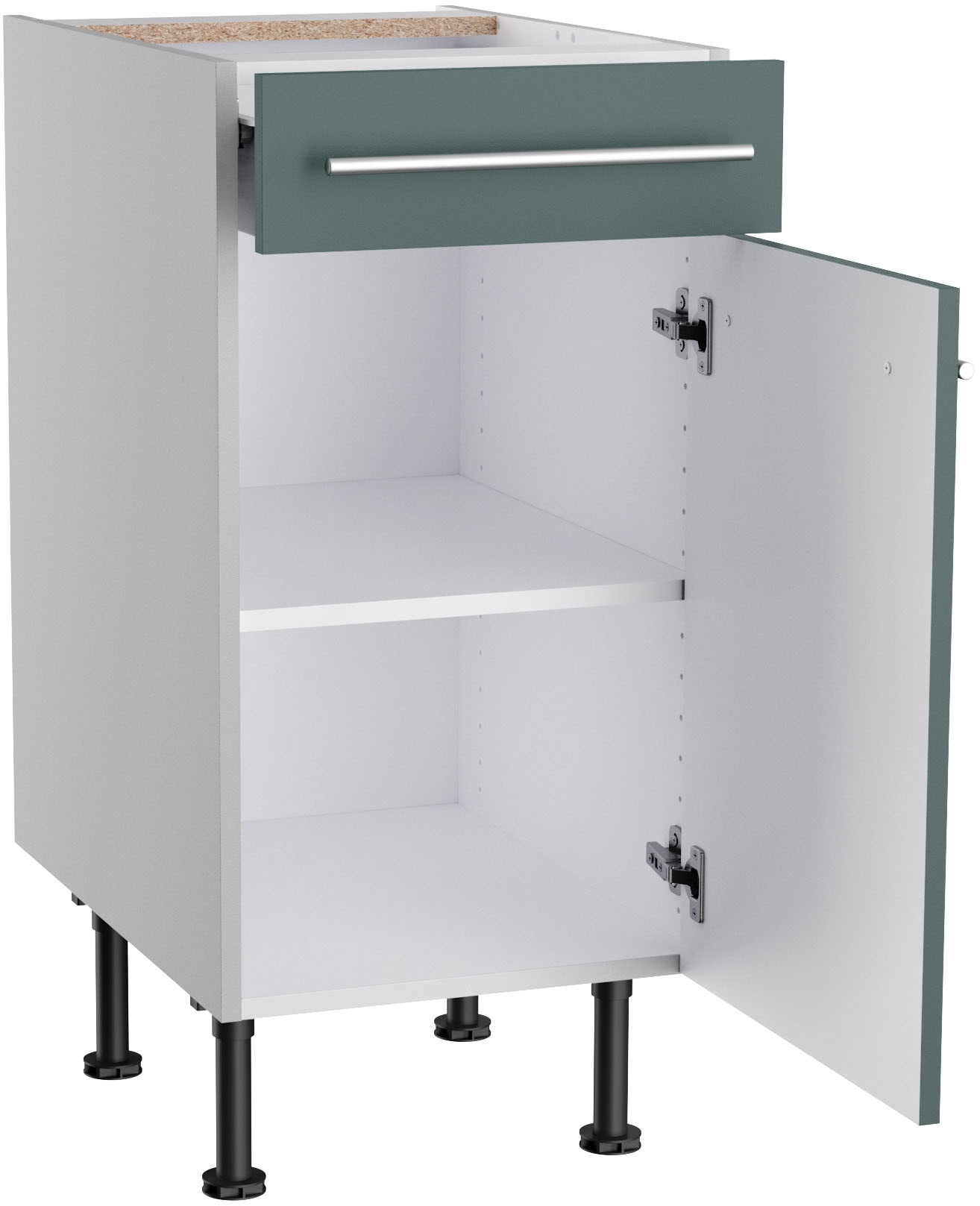 KOCHSTATION Unterschrank »KS-Bern2«, Breite 40 cm, 1 Tür, 1 Schubkasten, 1 Einlegeboden