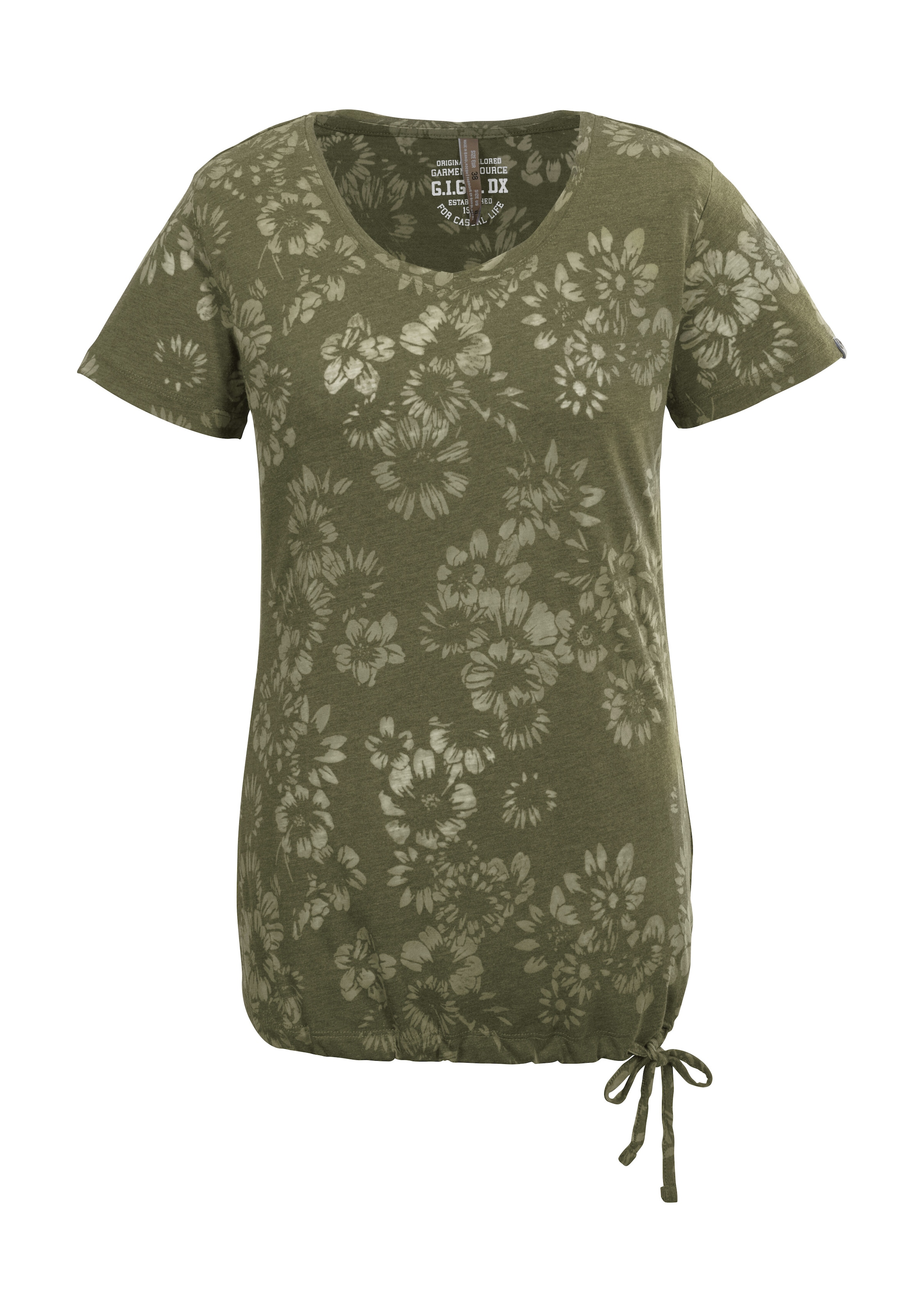 G.I.G.A. DX by killtec T-Shirt »GS 44 WMN TSHRT« Leichtes Damen T-Shirt mit floralem Print und verstellbarem Saum