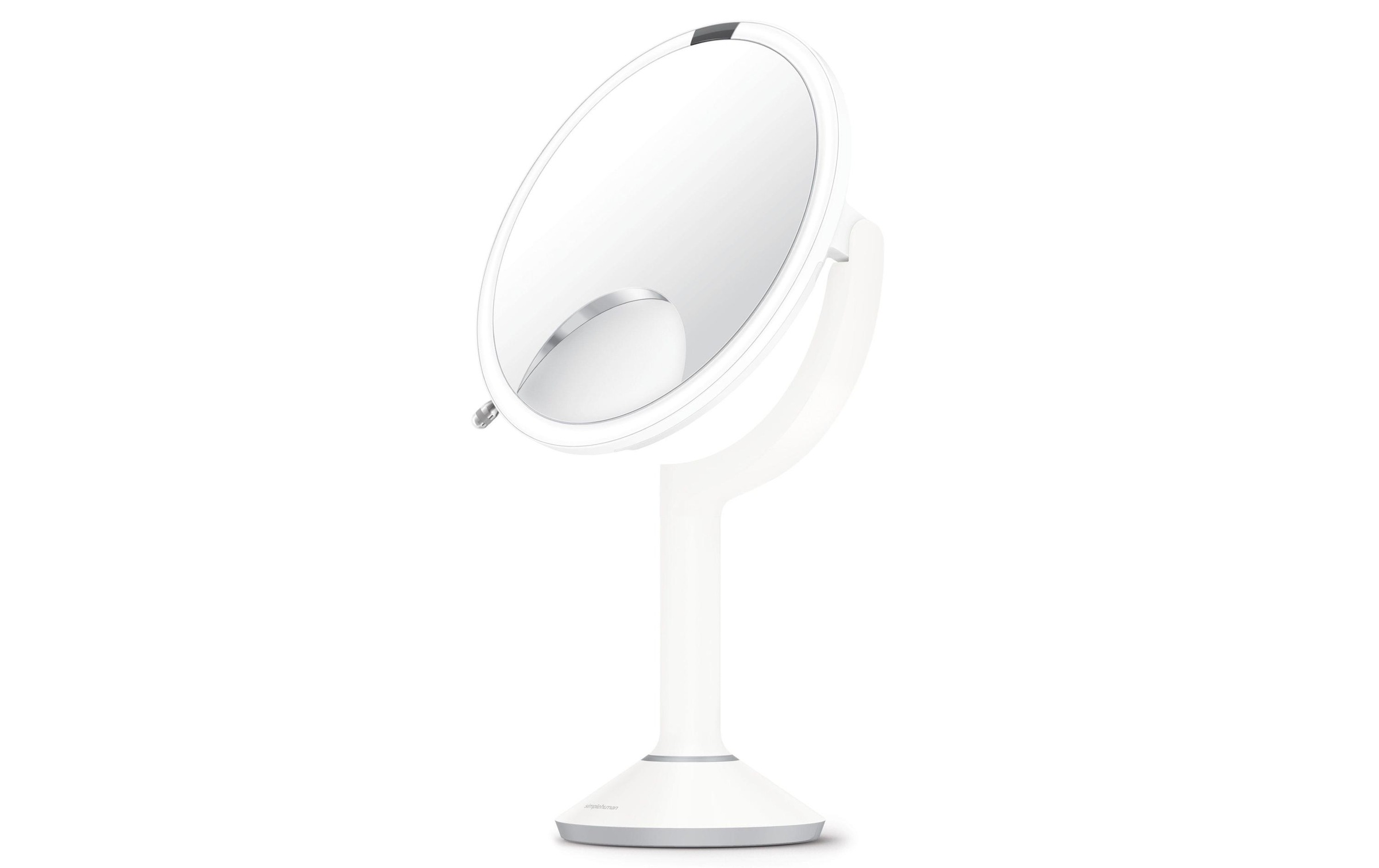 simplehuman Kosmetikspiegel »Kosmetikspiegel mit Sensor Trio Ø 20 cm Weiss«