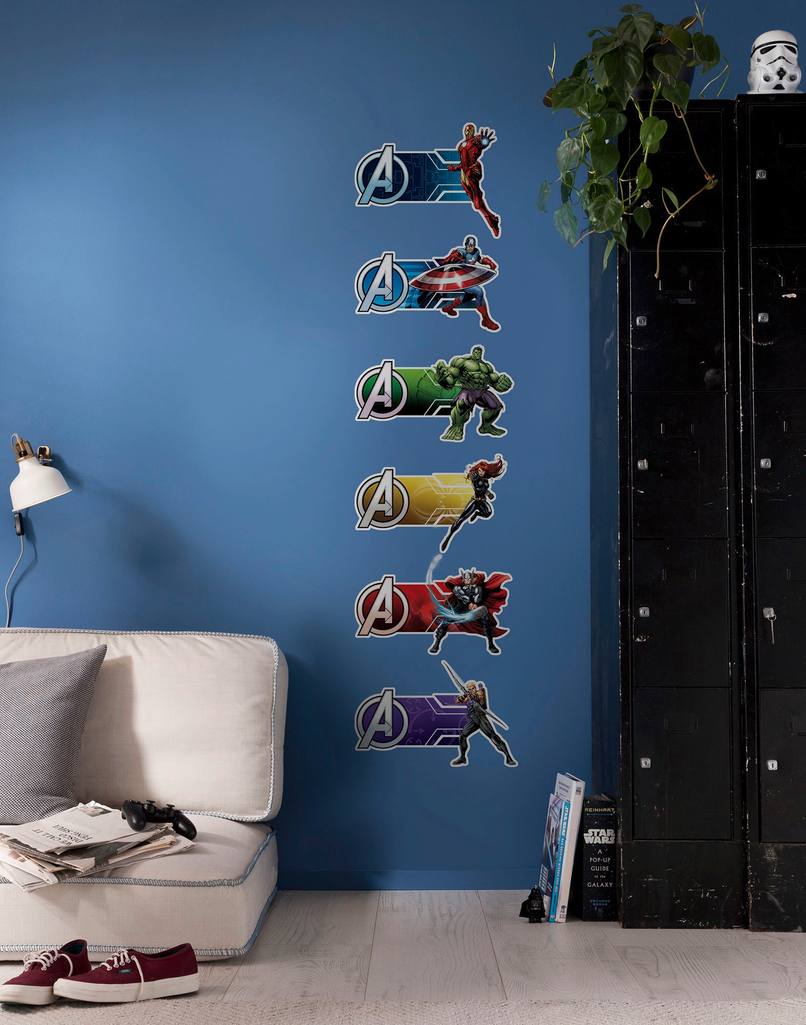 ✵ Komar Wandtattoo »Avengers Plates«, (7 St.), 100x70 cm (Breite x Höhe),  selbstklebendes Wandtattoo online kaufen | Jelmoli-Versand