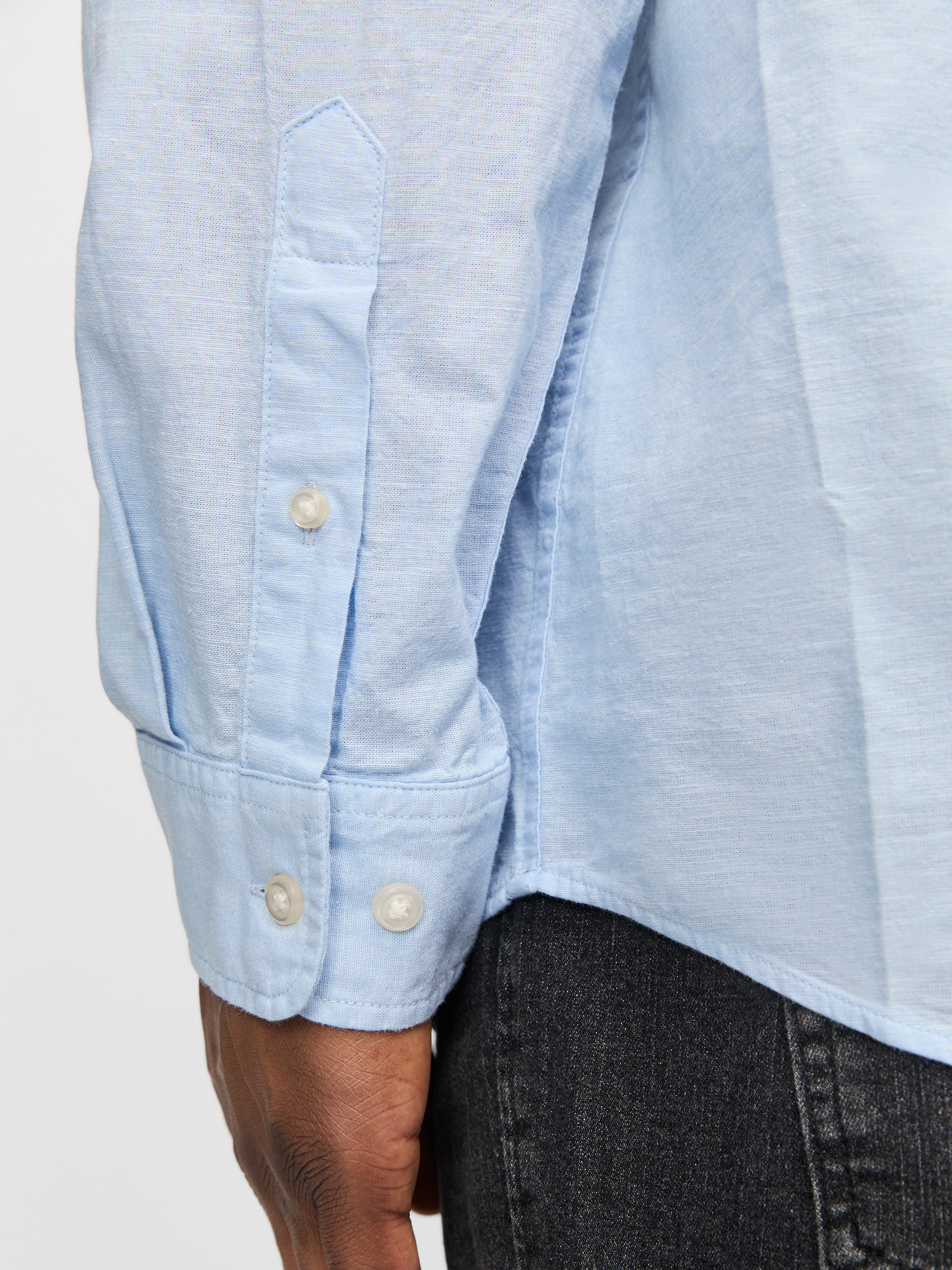 Jack & Jones PlusSize Langarmhemd »JJEBREEZE SHIRT LS SN PLS«, mit Hemdkragen