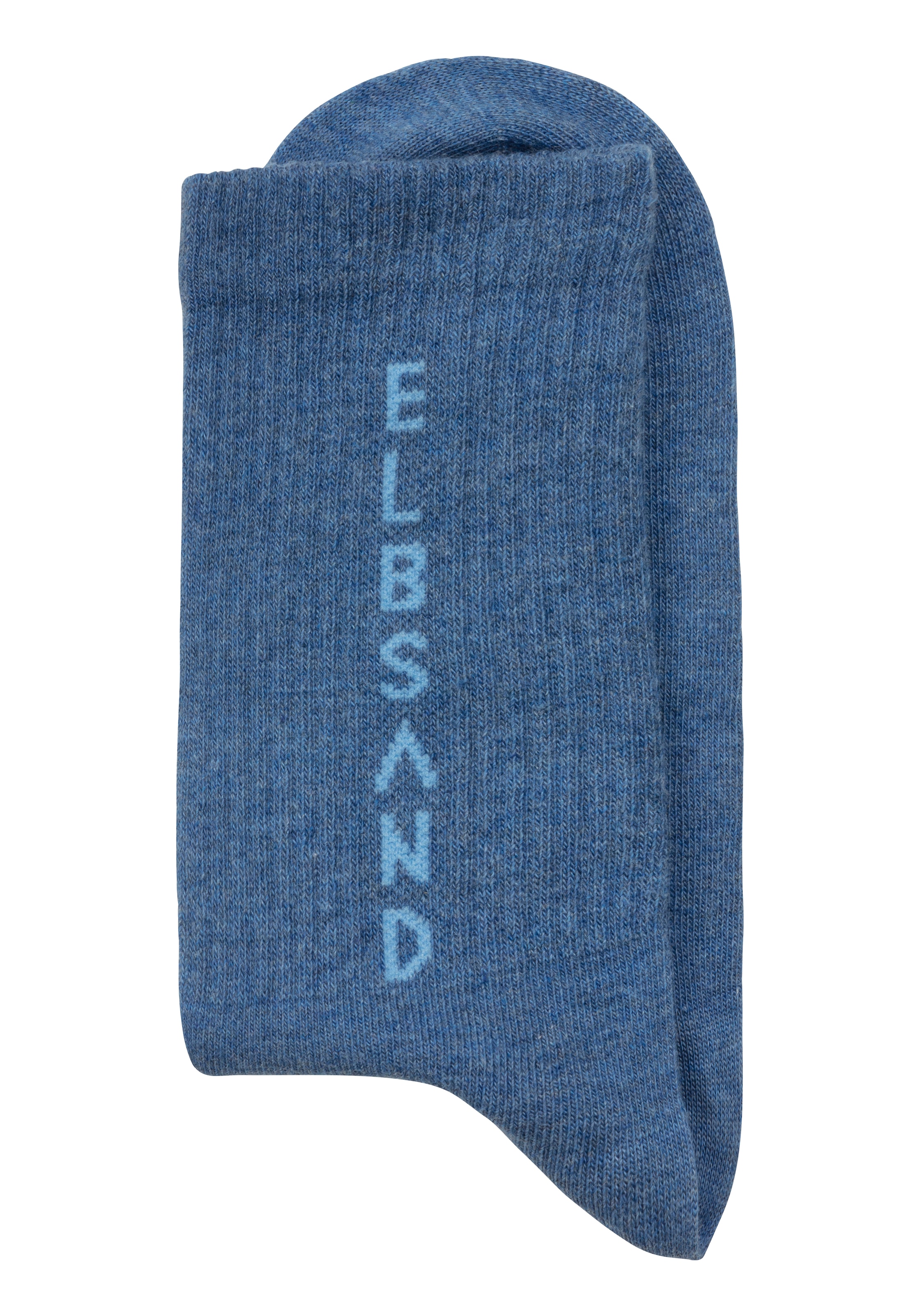 Elbsand Socken, (Packung, 3 Paar), mit eingestricktem Schriftzug