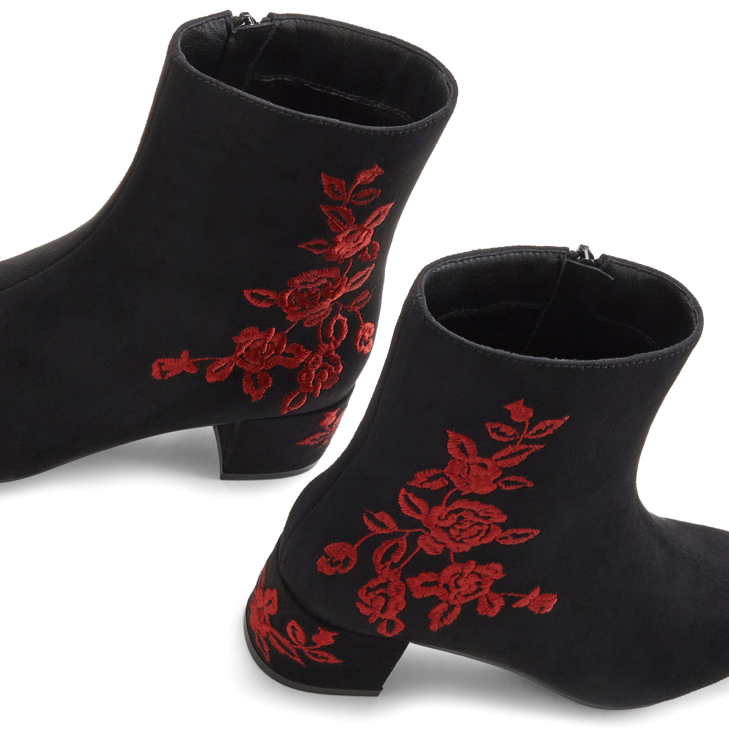 LASCANA Stiefelette, mit floralem Muster, Stiefel, Boots VEGAN