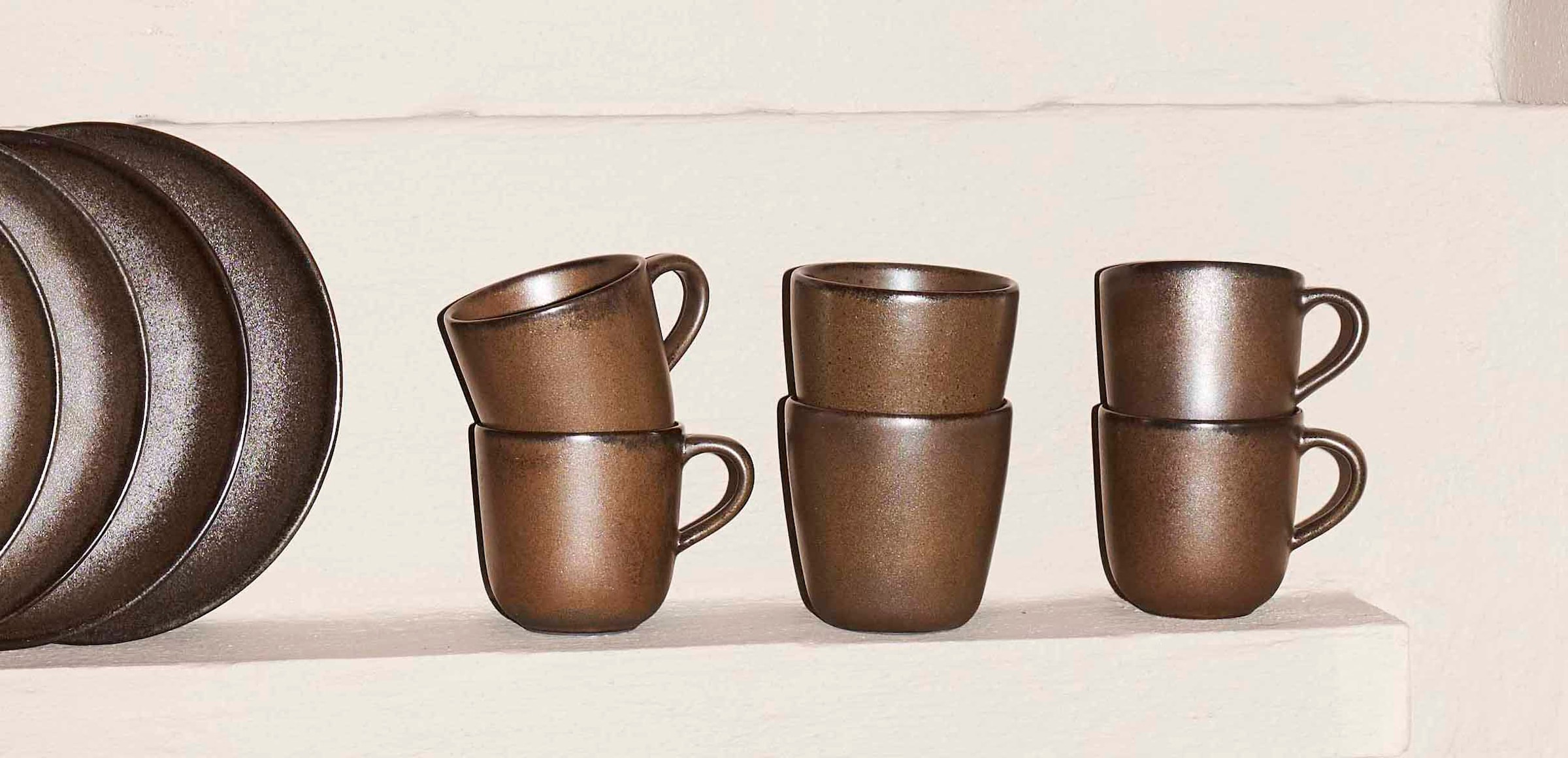 20 kaufen 6 Tasse 6-teilig Brown«, online RAW (Set, Jelmoli-Versand tlg.), | aida »Metallic cl,