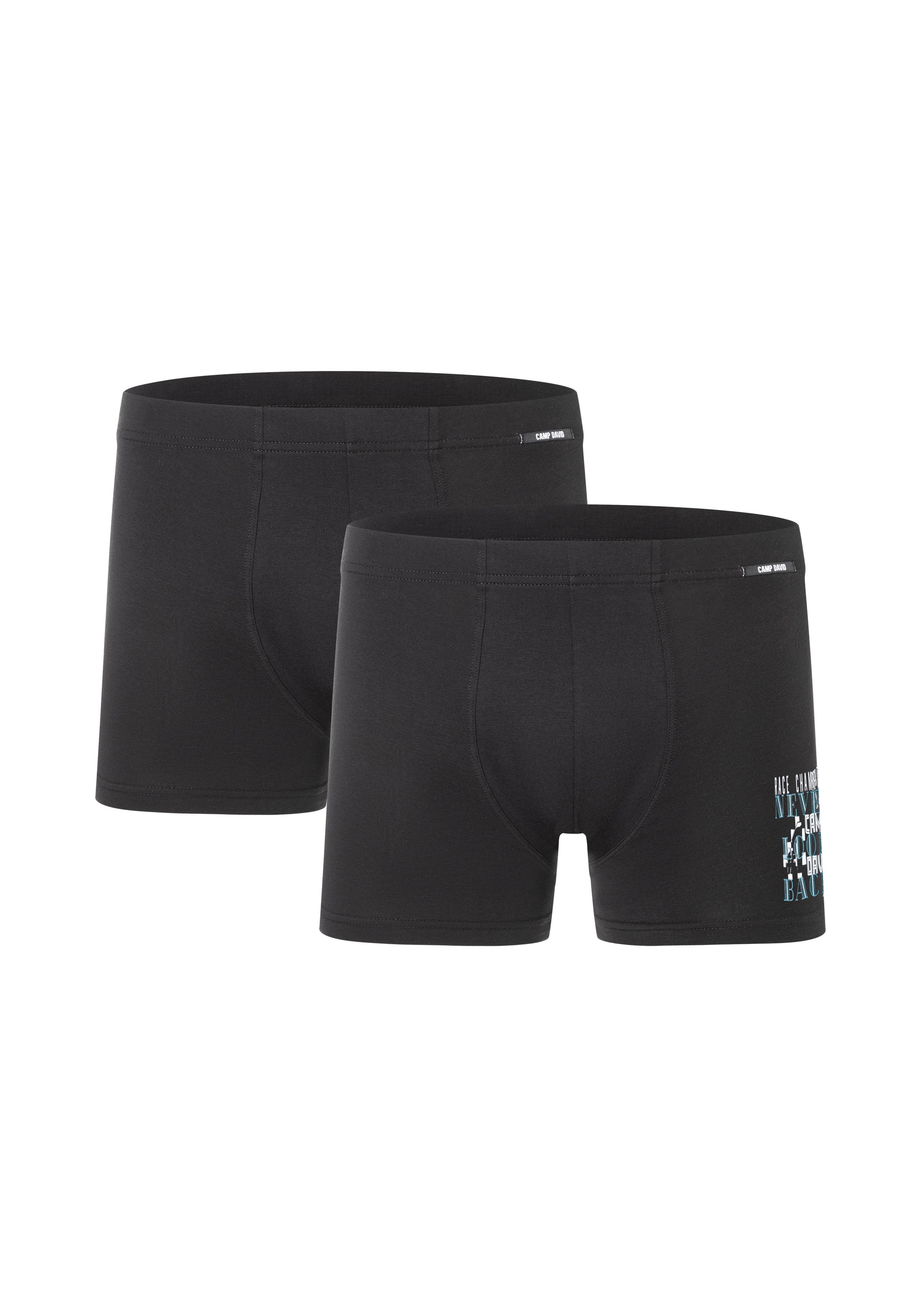 CAMP DAVID Boxershorts »casual«, (2er Pack), mit elastischem Bund