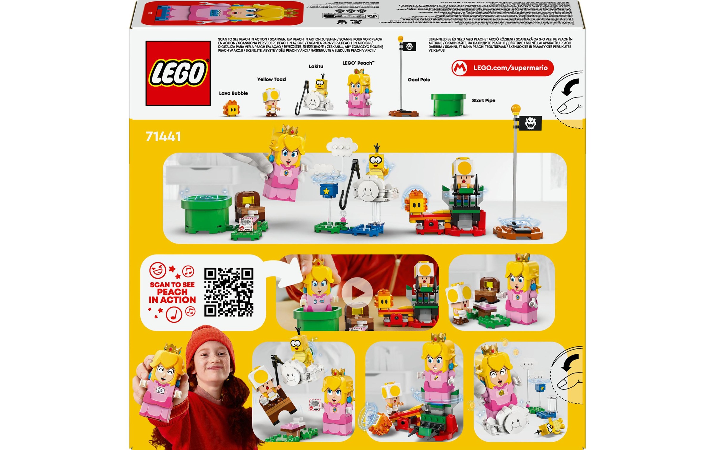 LEGO® Konstruktionsspielsteine »Super Mario Abenteuer mit der interaktiven Peach 71441«, (208 St.)