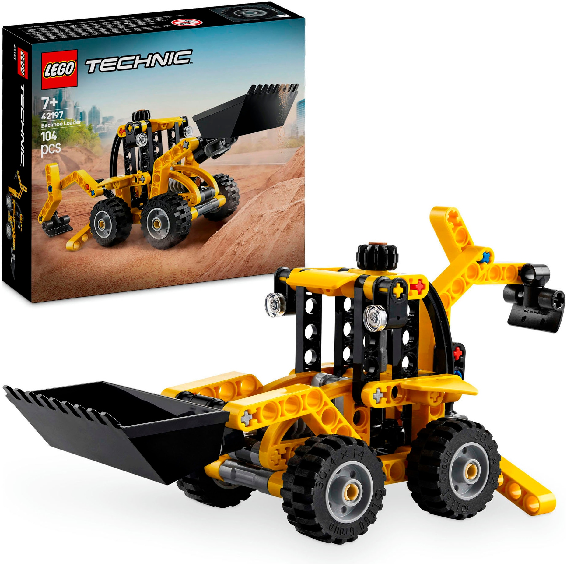 Lego Jungen Bunt Konstruktionsspielsteine "Baggerlader (42197), Technic" Made In Europe