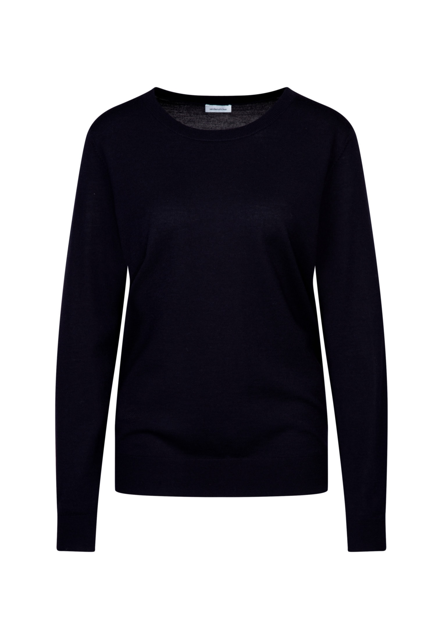 seidensticker Strickpullover »Schwarze Rose«, Rundhals Uni