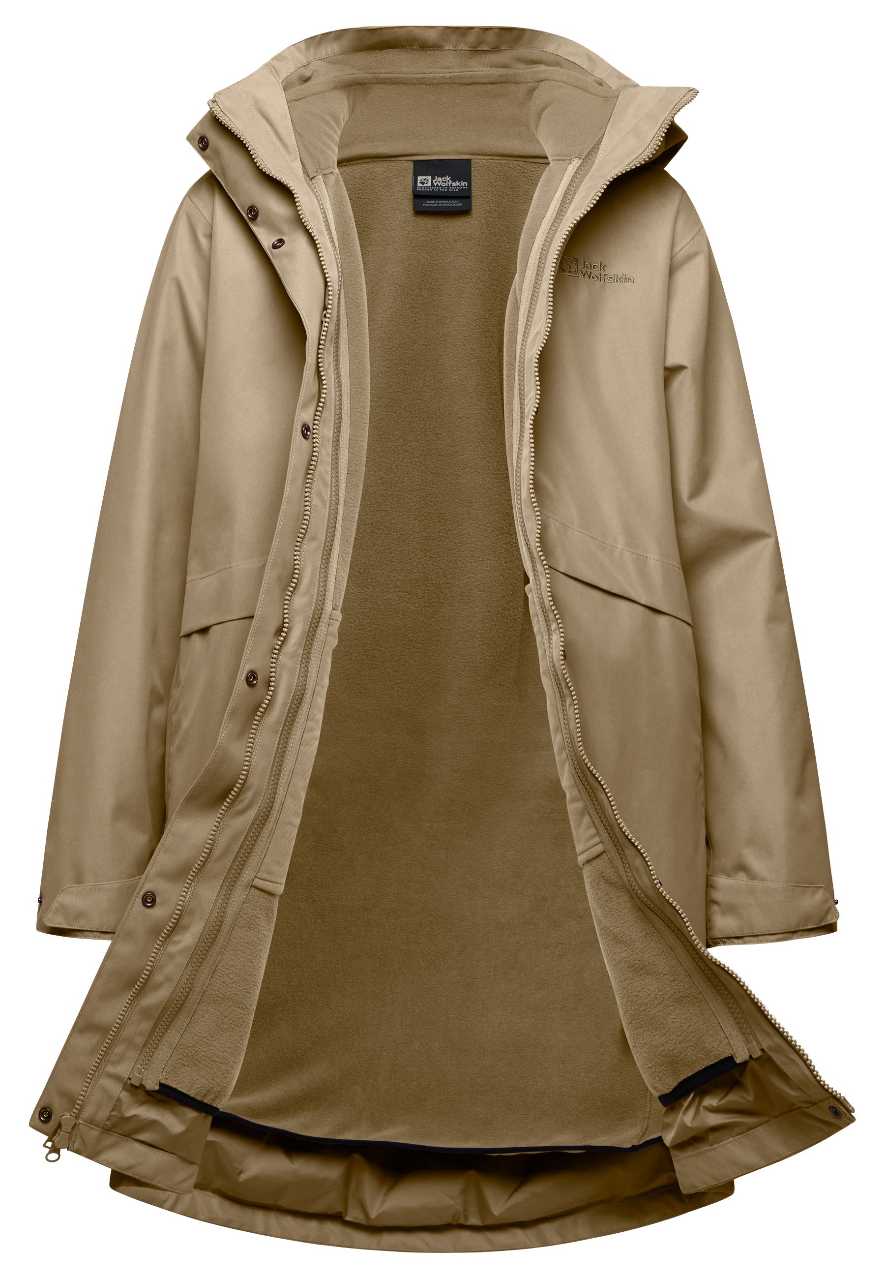 Jack Wolfskin 3-in-1-Funktionsparka »BAYLIGHT«, mit Kapuze, Winterjacke