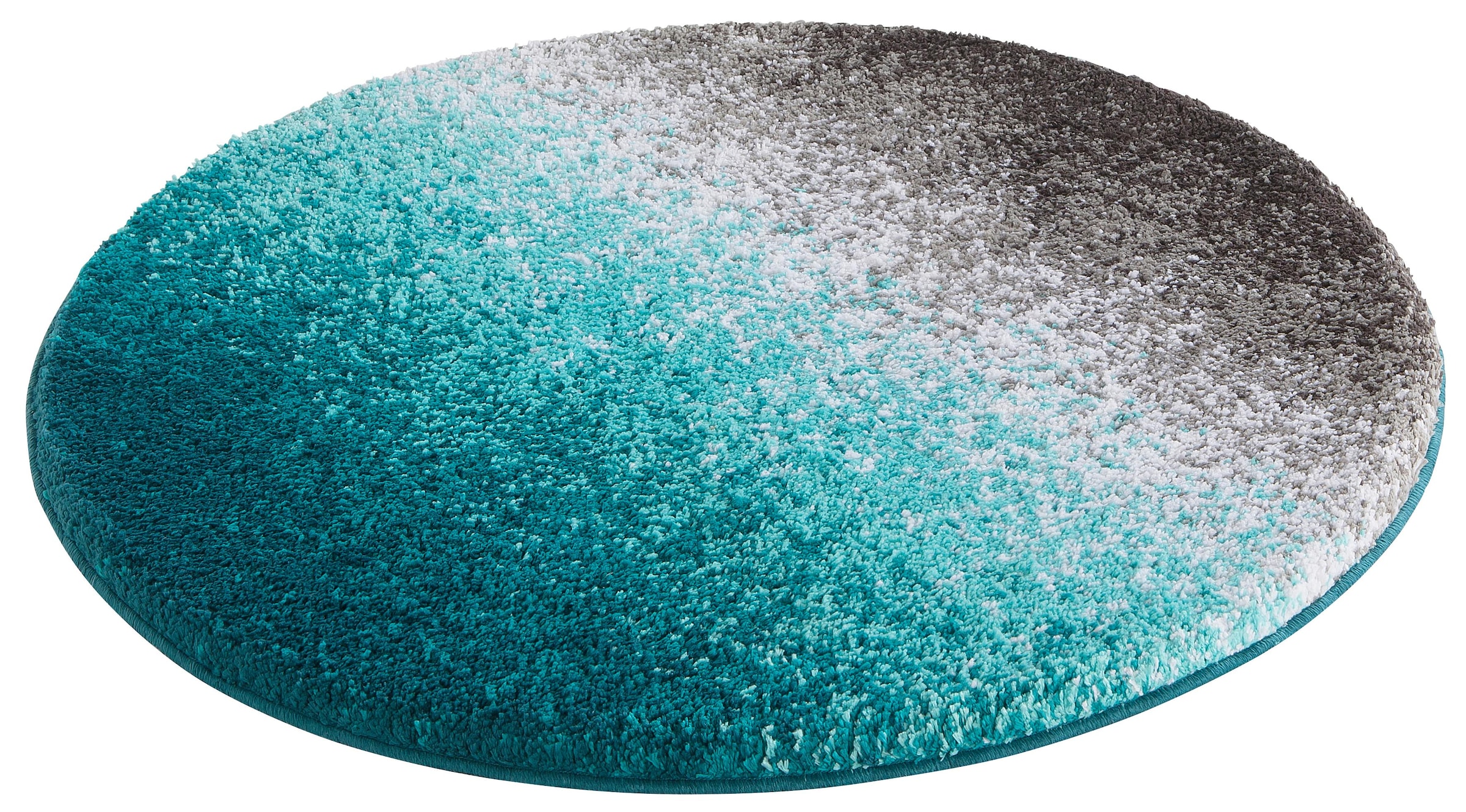 my home Badematte »Elif, Badvorleger, Badezimmer Teppich«, rutschhemmend beschichtet, fussbodenheizungsgeeignet-schnell trocknend-strapazierfähig, Ombré-Look, Badteppich, Badematten auch als 3 teiliges Set erhältlich