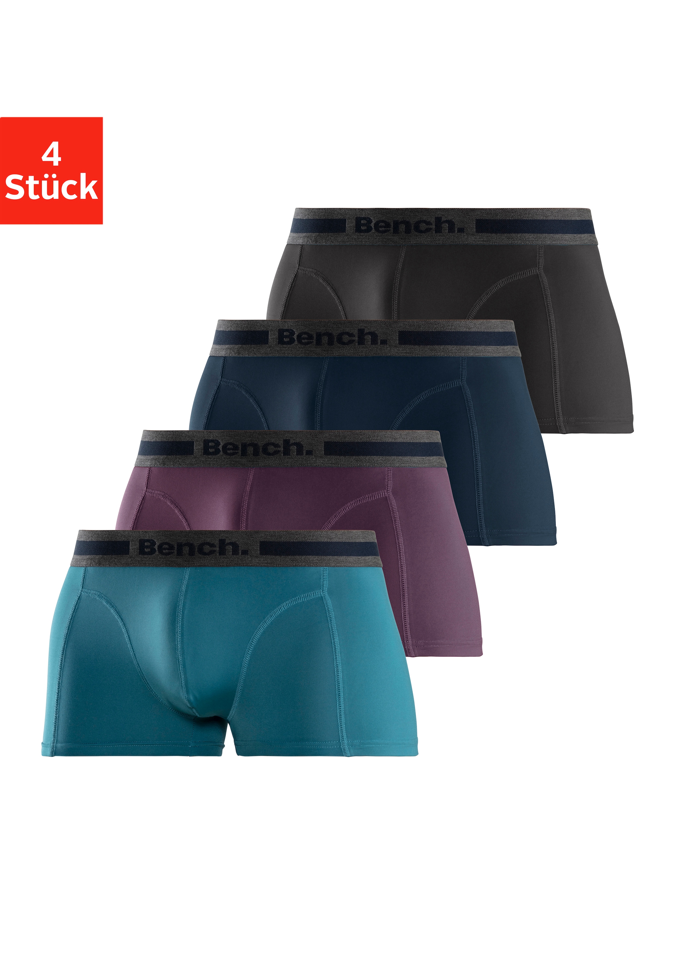 Bench. Funktionsboxer »Boxershorts für Herren« Packung, 4 Stk. Unterhosen aus Microfaser