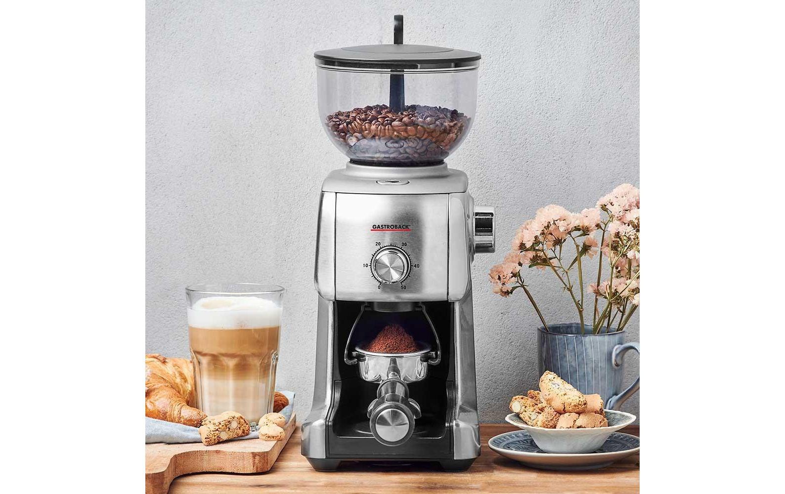 Gastroback Kaffeemühle »Advanced Plus 42642«, 130 W, Kegelmahlwerk, 400 g Bohnenbehälter
