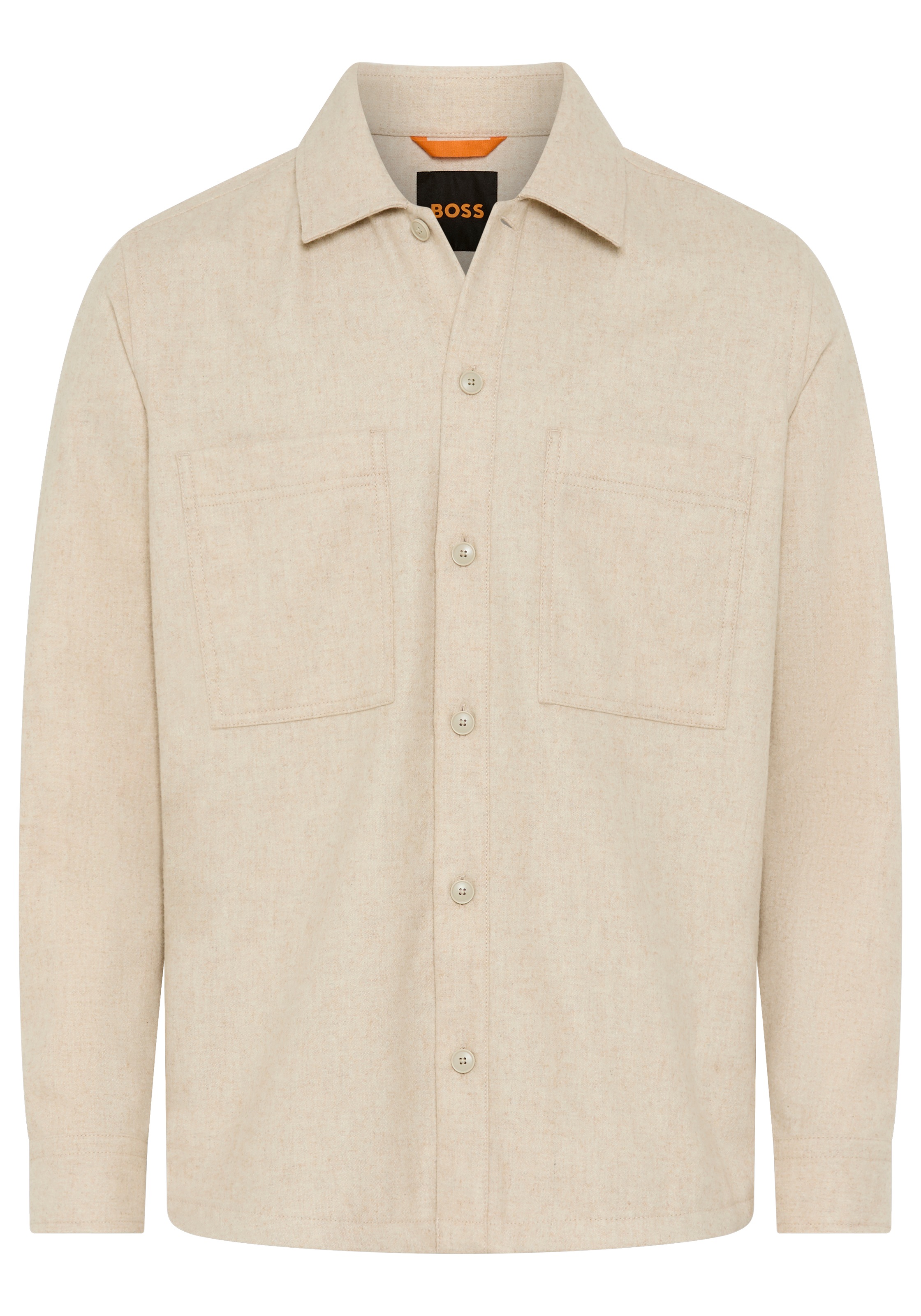 BOSS ORANGE Outdoorhemd »Locky« oversize fit, meliert