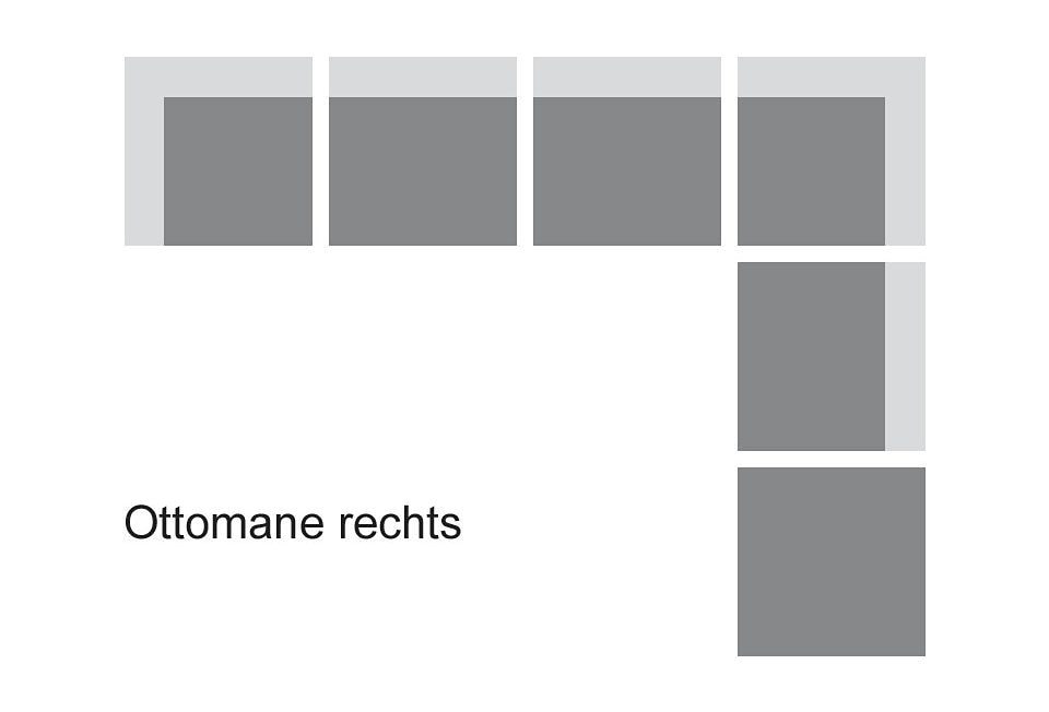 DOMO collection Ecksofa »Papenburg L-Form«, mit Ottomane, wahlweise mit Bettfunktion