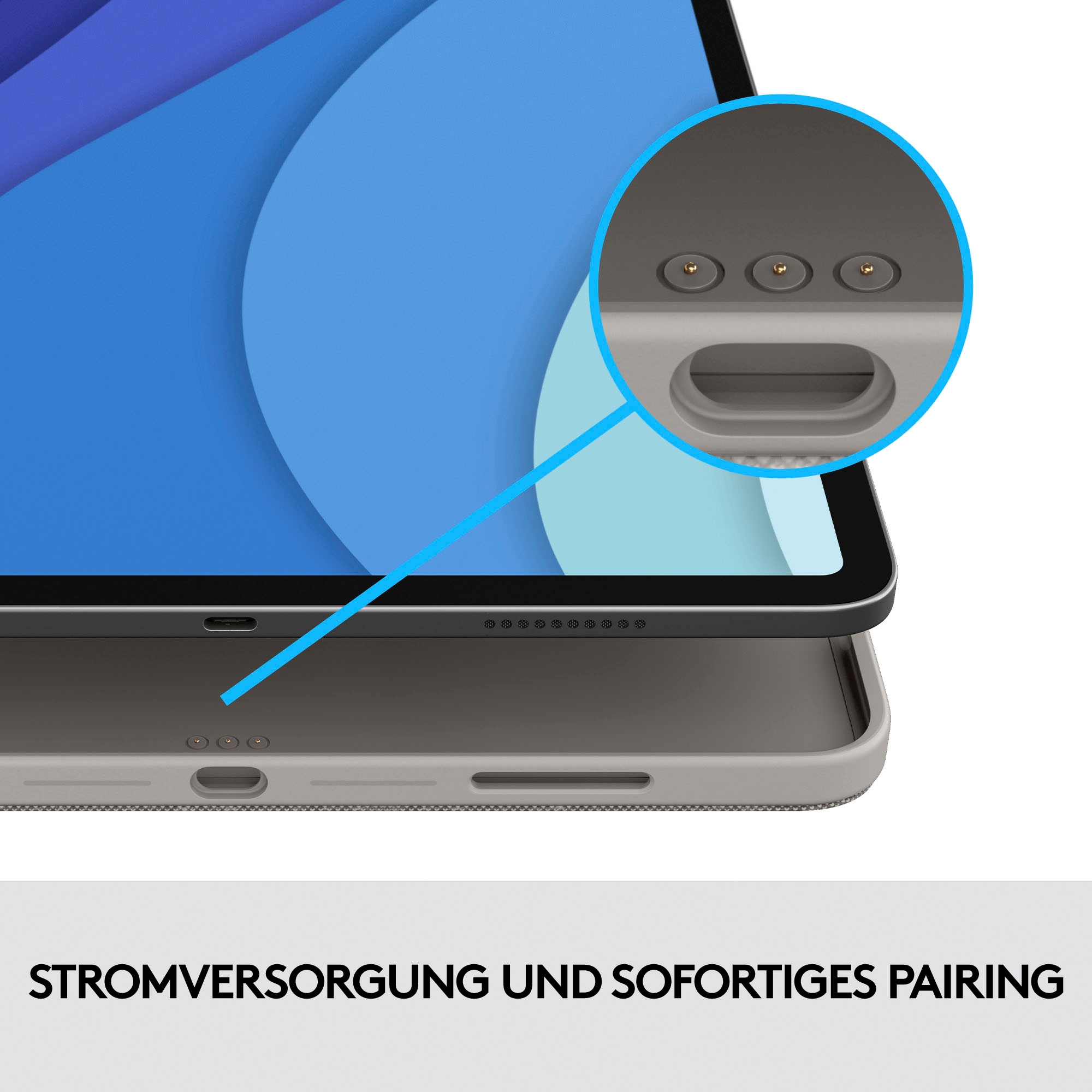 Logitech iPad-Tastatur »Combo Touch iPad Pro 11 Zoll«, (ausklappbare Füsse-Multimedia-Tasten)
