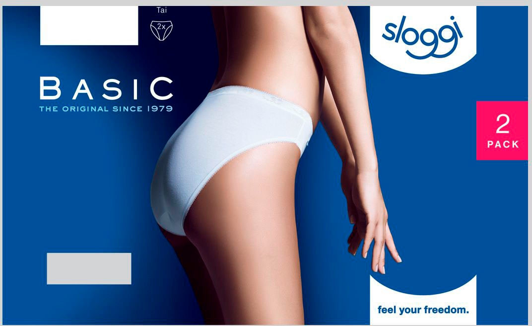 sloggi Slip »Basic+ Tai 2P«, (2er Pack), perfekter Sitz