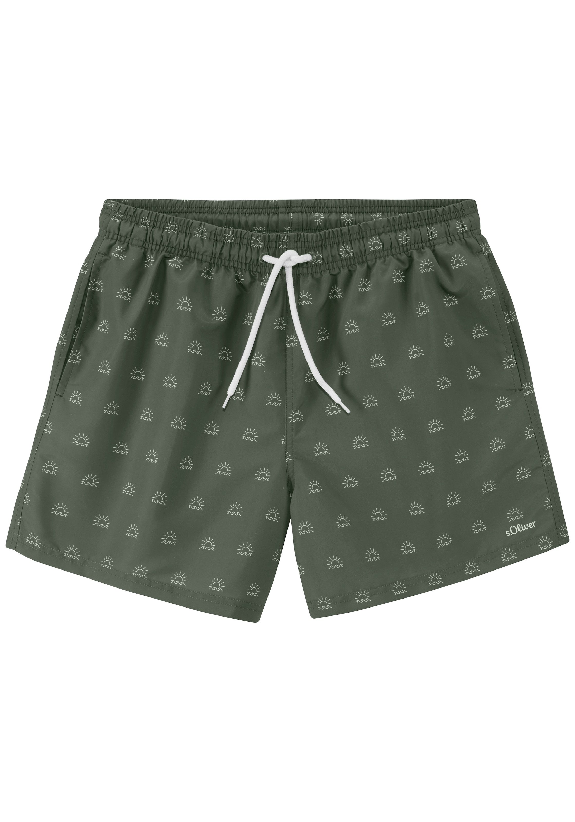 s.Oliver Badeshorts, mit modischem Alloverprint