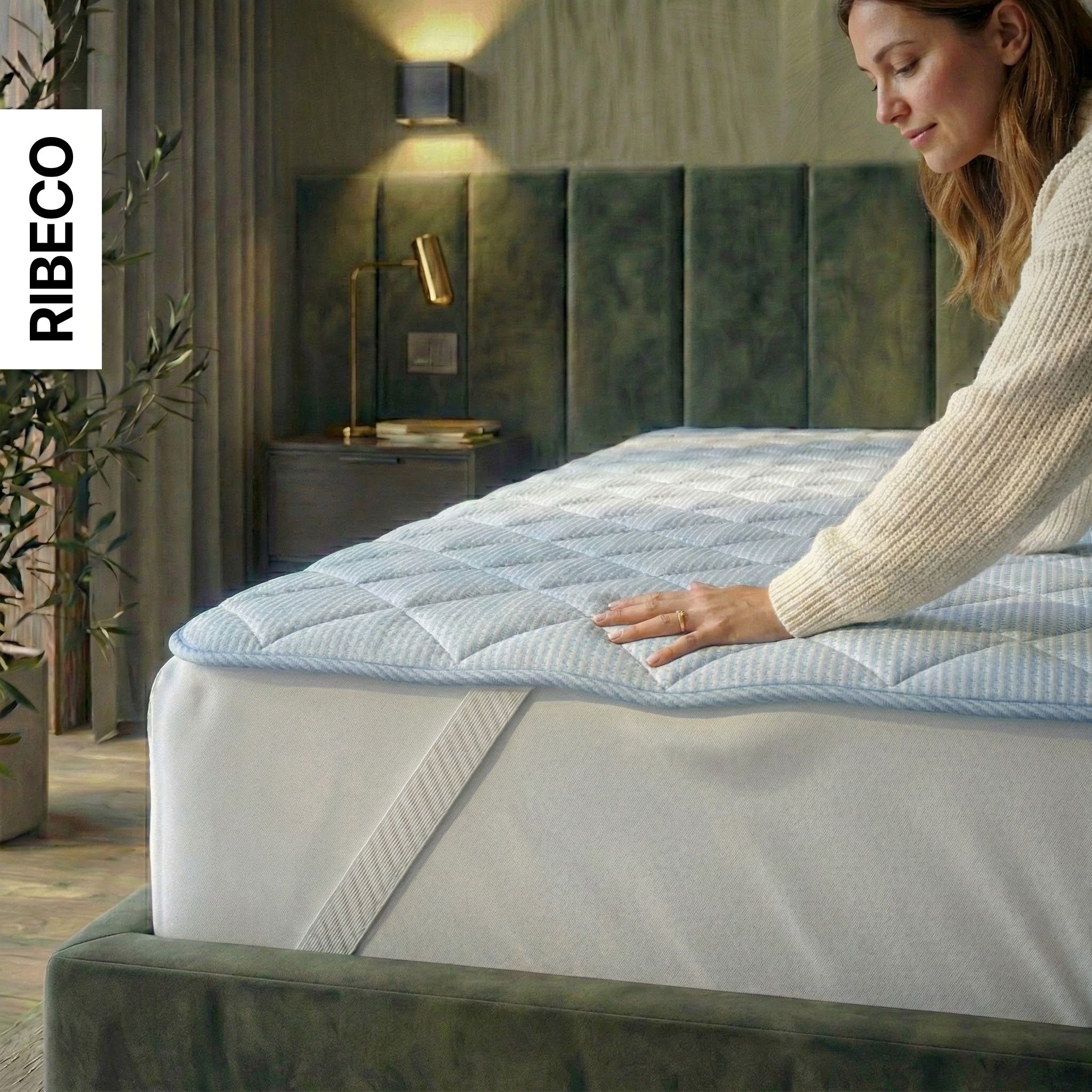 RIBECO Matratzenauflage "Top Cool, Auflage 90x200 cm, 120x200 cm, 180x200 cm, wendbar" Matratzenschoner, mit über 1.300 positiven Kundenbewertungen