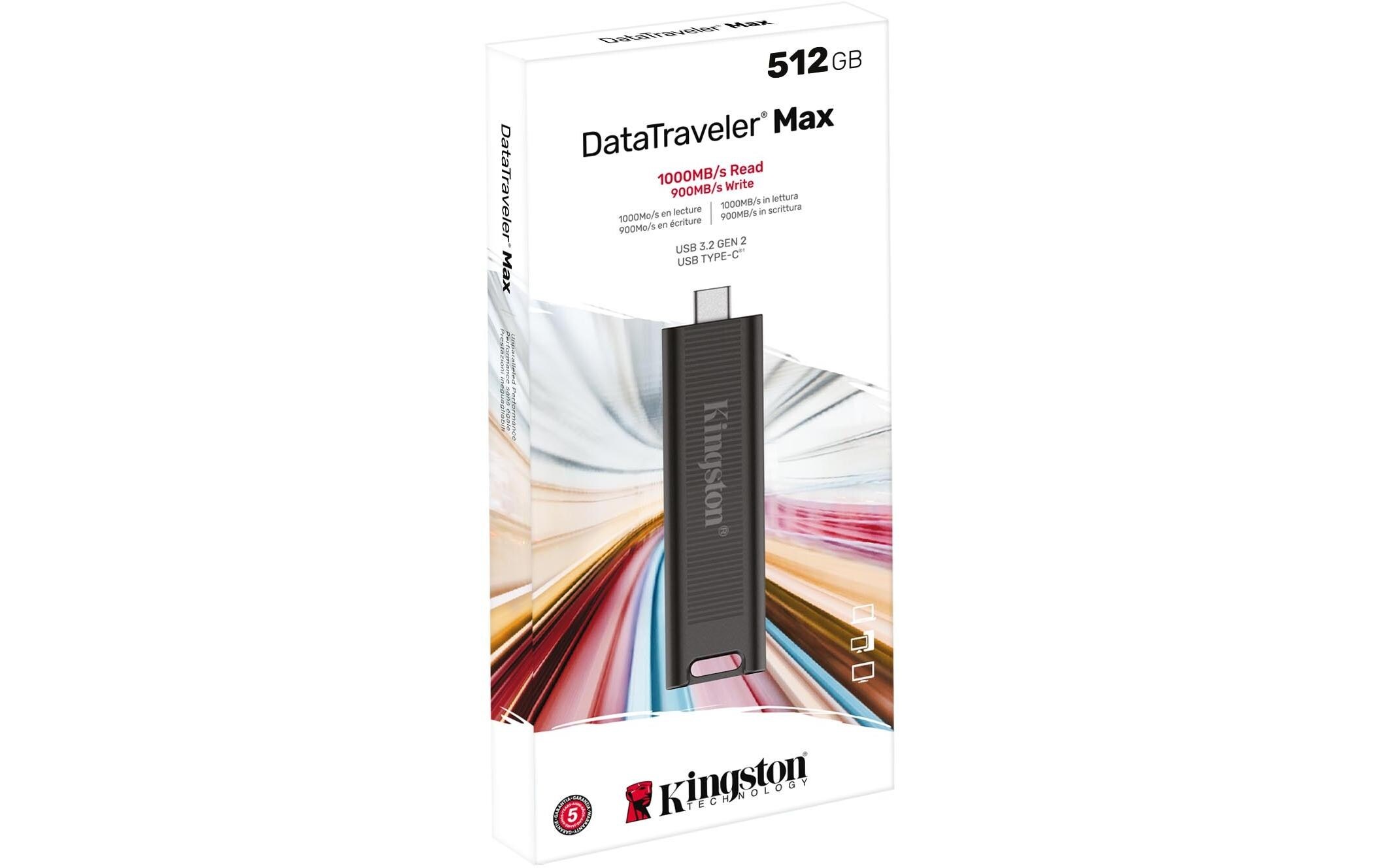 Kingston USB-Stick »DataTraveler Max«, (Lesegeschwindigkeit 1000 MB/s)