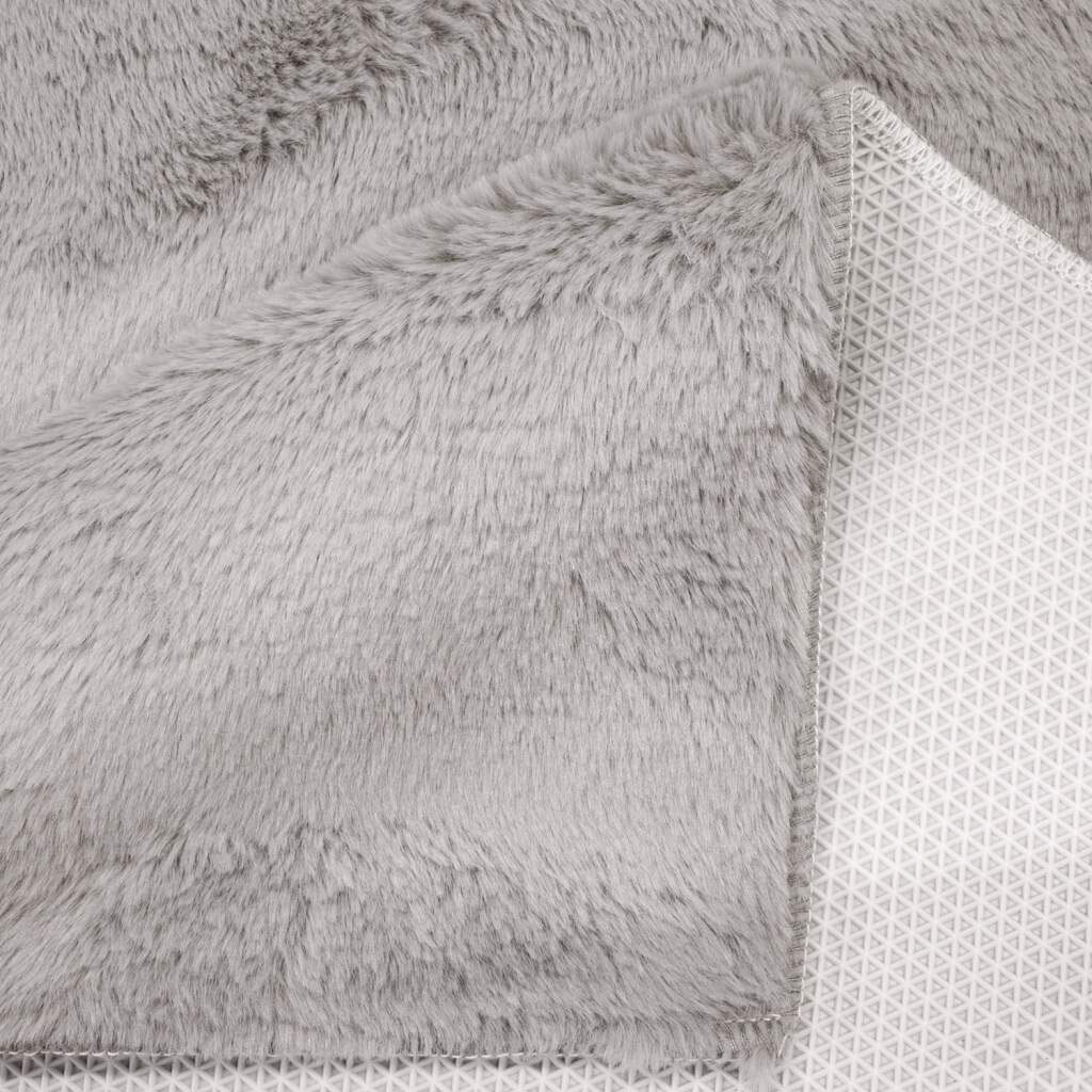 Carpet City Badematte »Topia Mats, Badteppich uni«, rutschhemmend beschichtet, strapazierfähig, Hochflor, Kaninchen Haptik, Polyester, Badezimmerteppich, waschbar