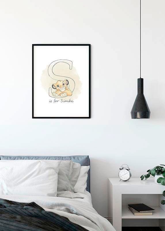 ✵ Komar Poster »S like Simba«, Disney, (1 St.), Kinderzimmer, Schlafzimmer,  Wohnzimmer online entdecken | Jelmoli-Versand