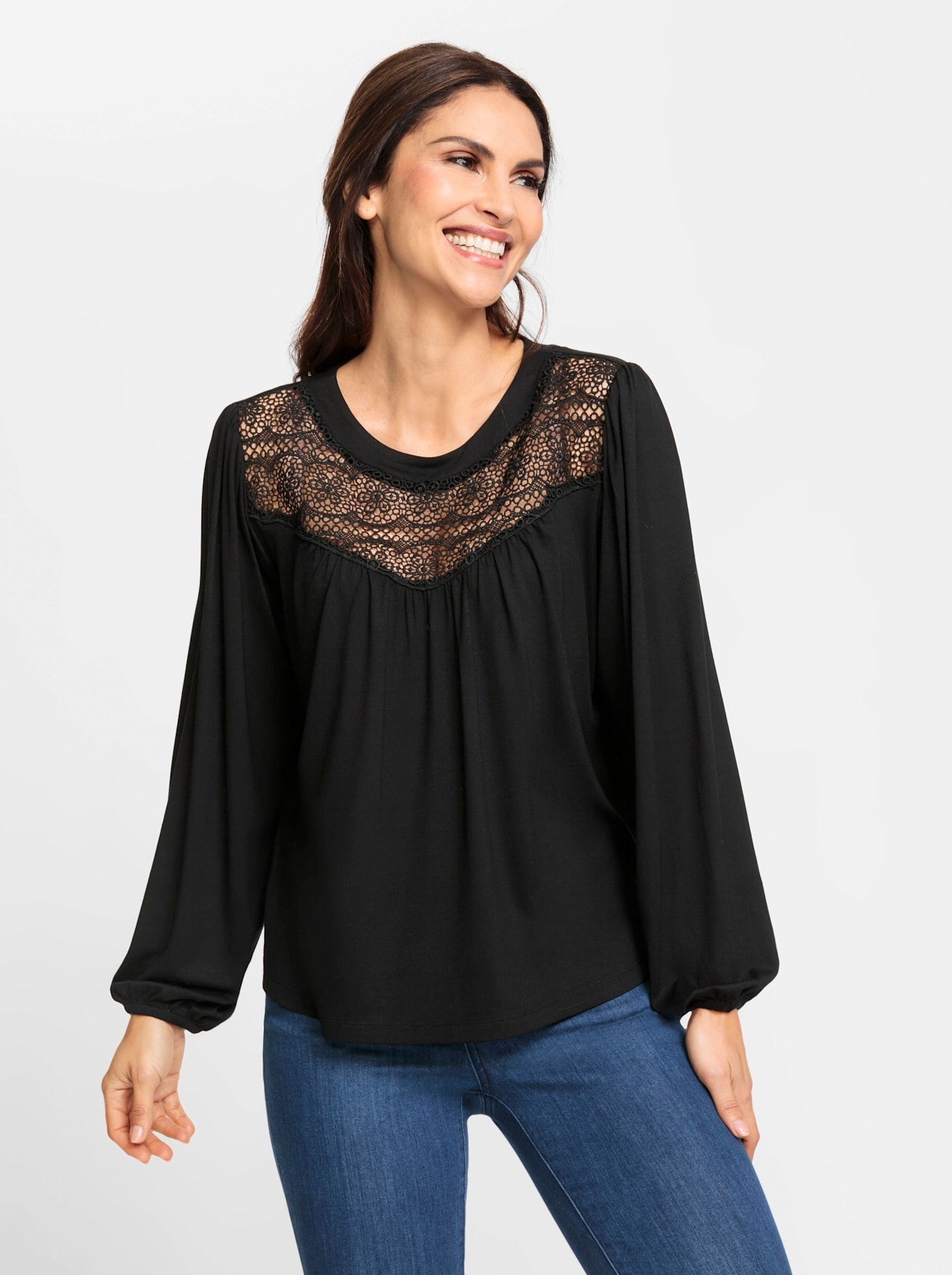 Inspirationen Spitzenshirt »Shirt«, (1 tlg.)