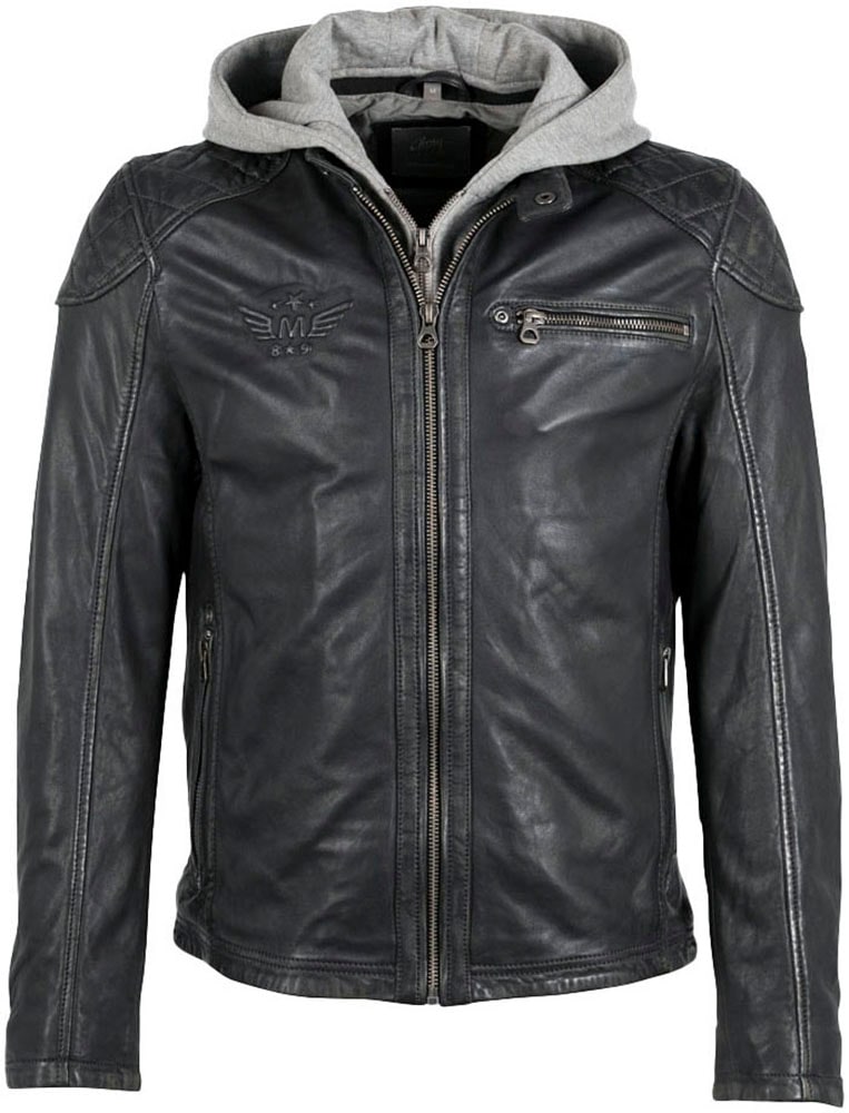 Mauritius Lederjacke »GMDerril SF«, mit Reissverschluss-Detail an der Brust