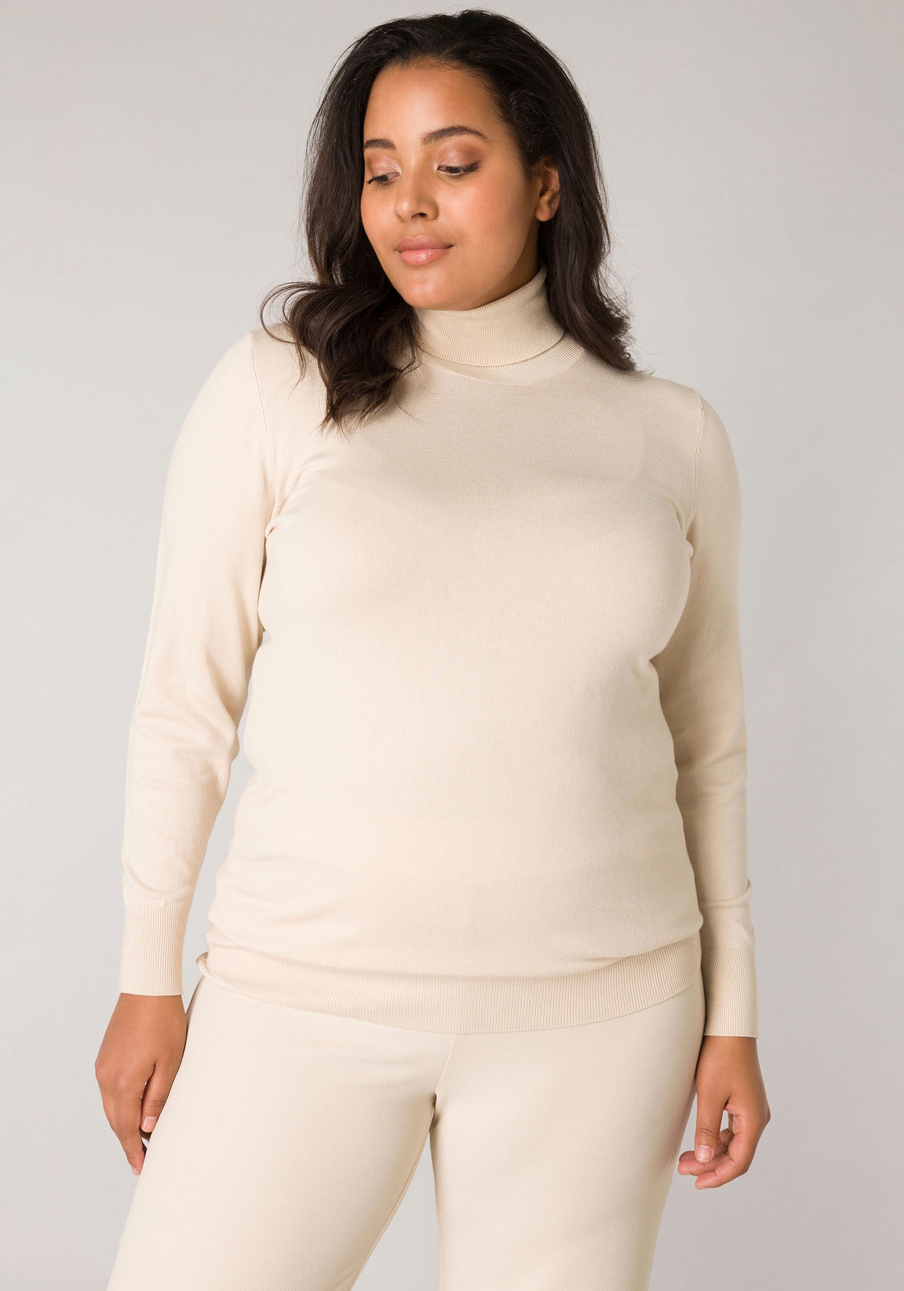 Base Level Curvy Rollkragenpullover »BAS-YUENA«