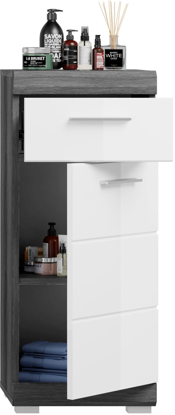 INOSIGN Badmöbel-Set »Siena, 5 teilig, bestehend aus:«, (Set, 5 St.), Hochschrank, WBU, Spiegelschrank, Unterschrank, Hängeschrank