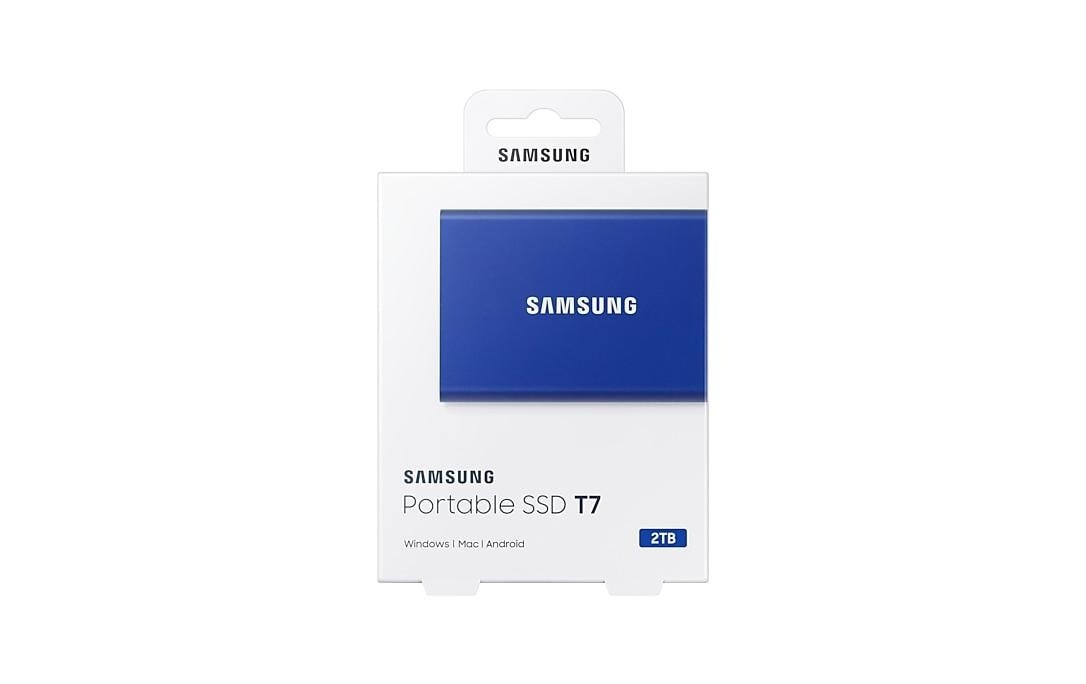 Samsung externe SSD »Port. SSD T7 2TB Indigo Blue«