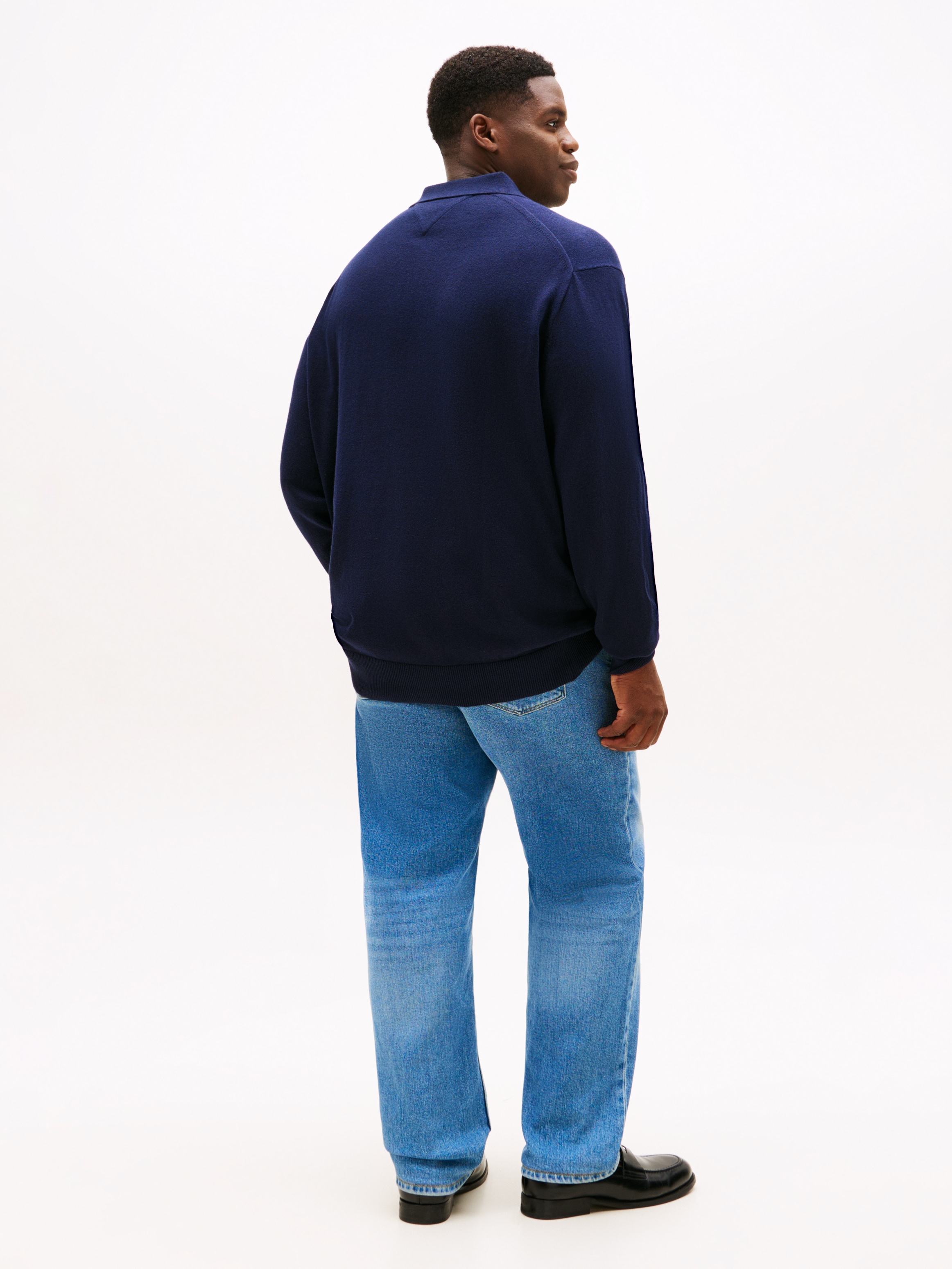 Tommy Hilfiger Big & Tall Polokragenpullover »BT-PIMA ORG CTN CASH«, Grosse Grössen, regular fit, Polokragen