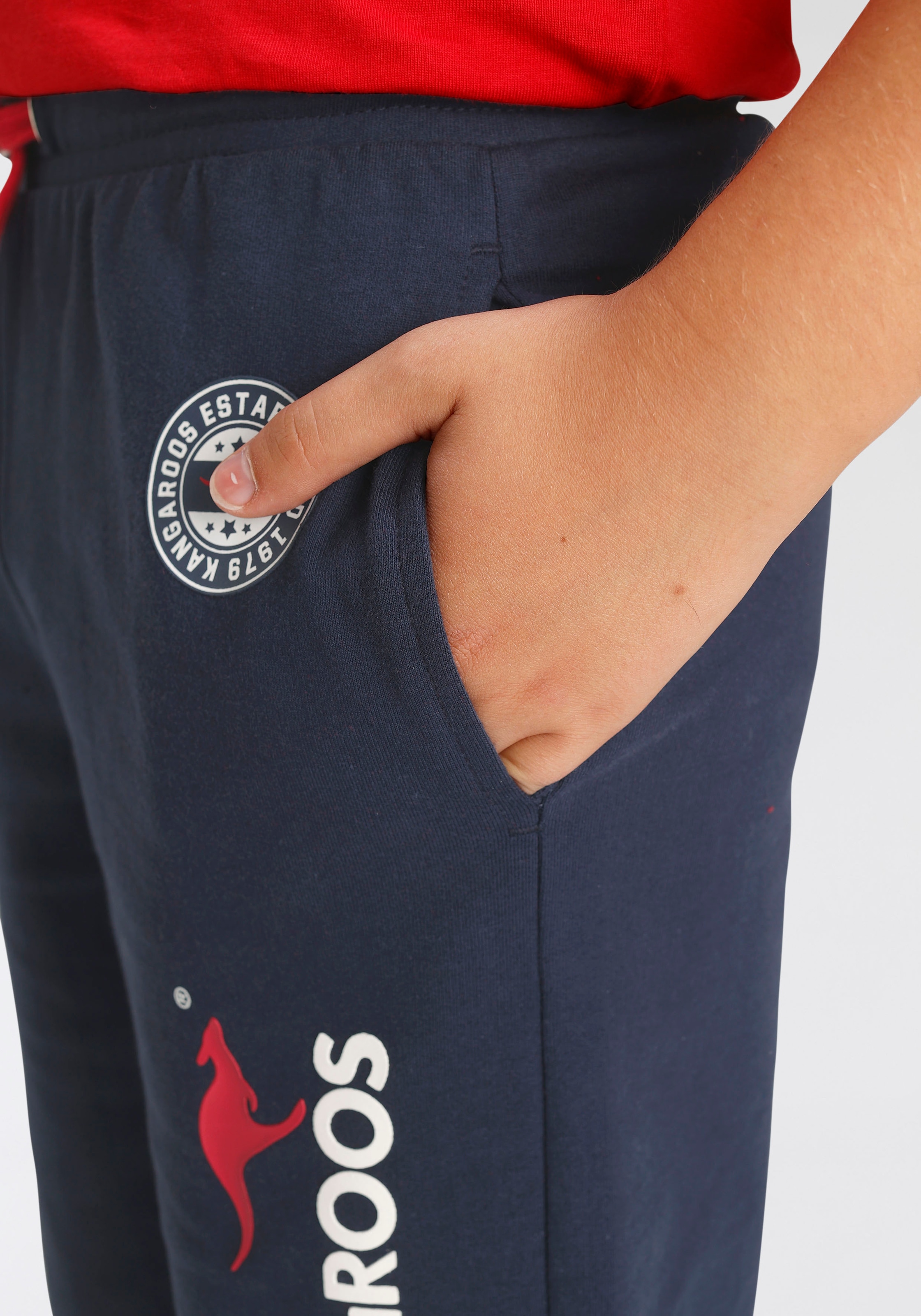 KangaROOS Sweatshorts », Basic Sweatbermudas mit Logo-Druck«, Modische Kangaroos Drucke