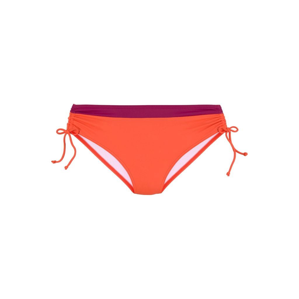 s.Oliver Bikini-Hose »Yella«, mit kontrastfarbenen Details und seitlich regulierbar