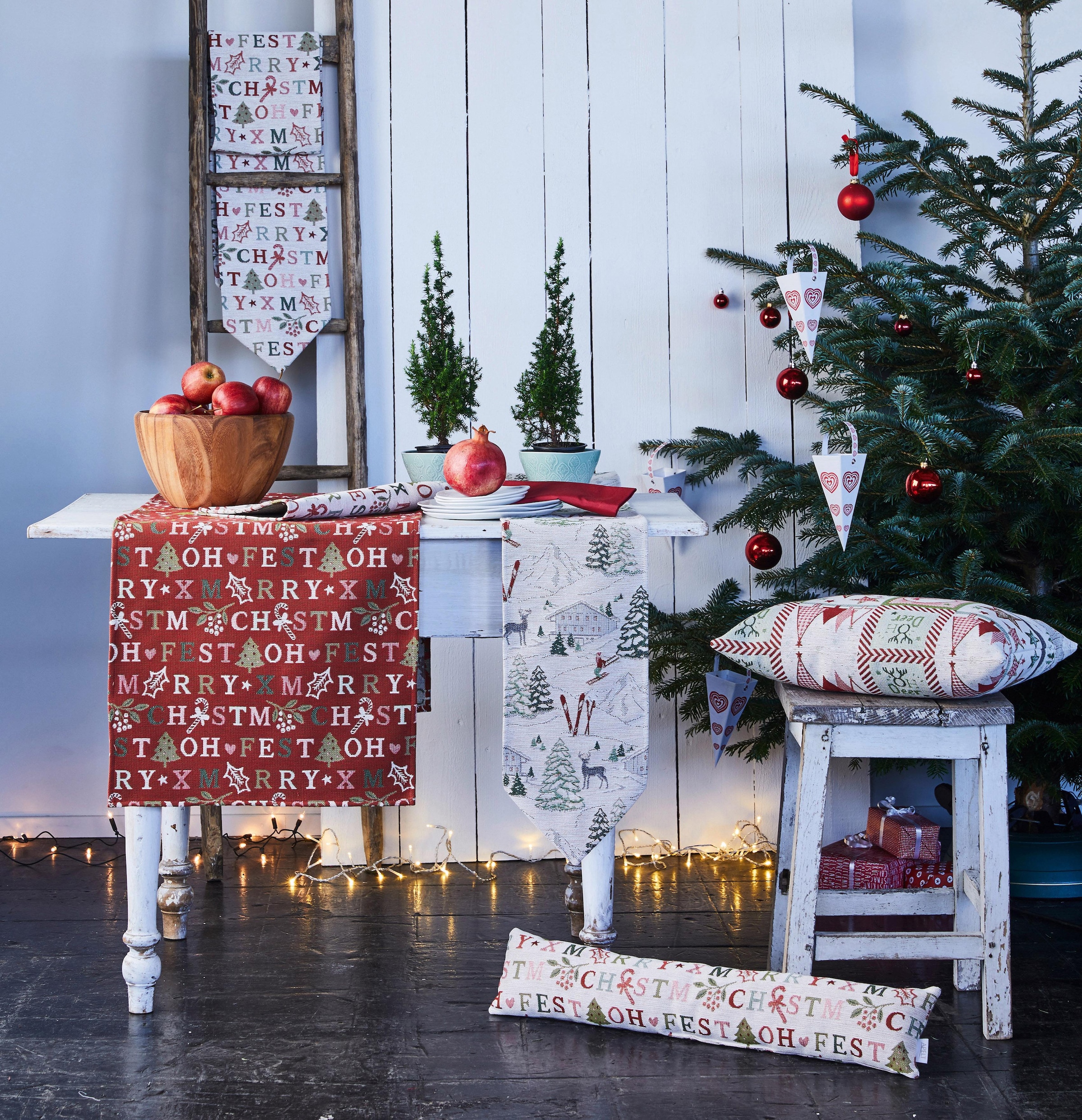 »2503 (1 Jelmoli-Online APELT Shop bestellen Weihnachtsdeko«, im Gobelin, St.) ❤ Winterwelt, Tischband