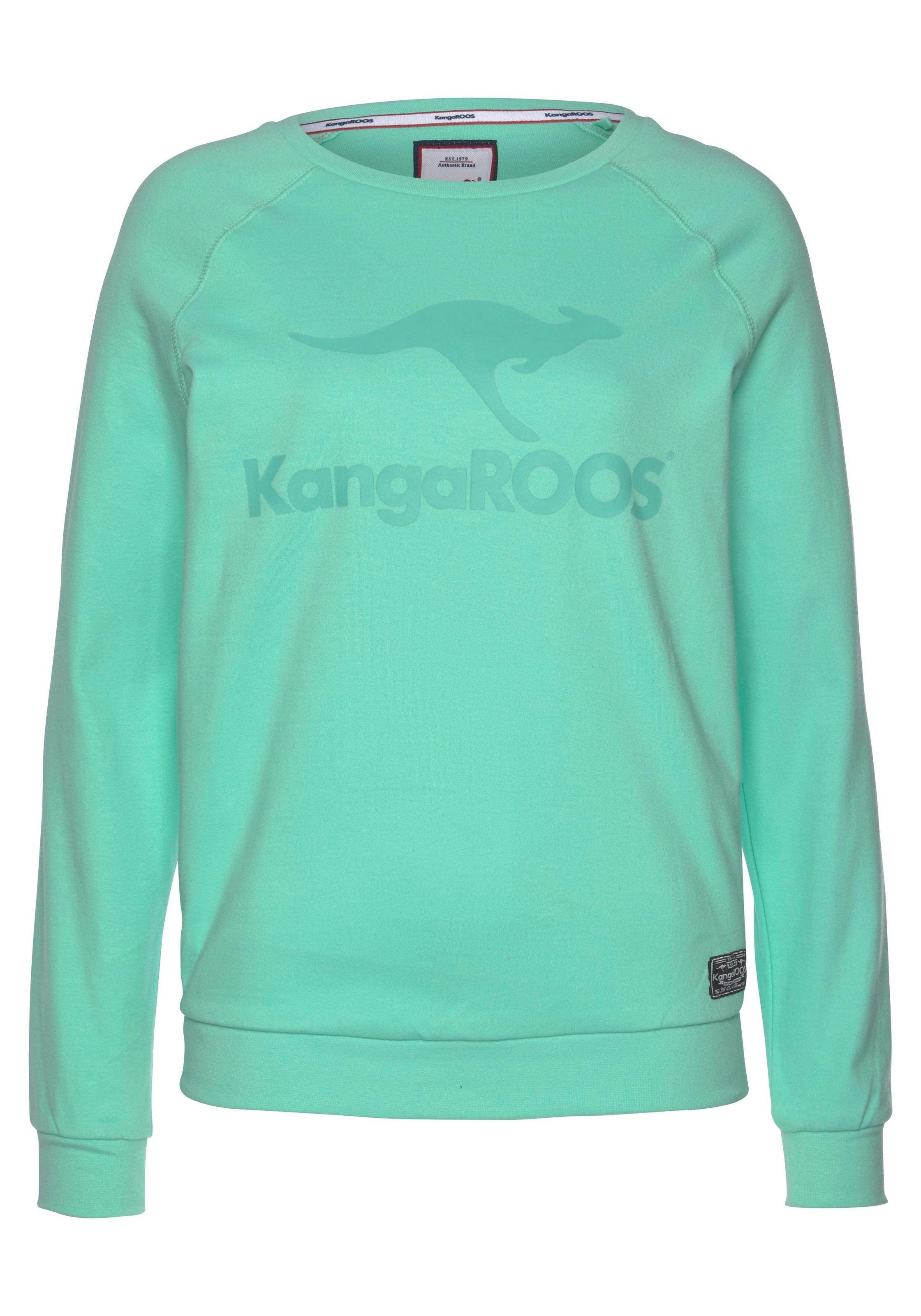 KangaROOS Sweater, mit grossem Label-Print vorne