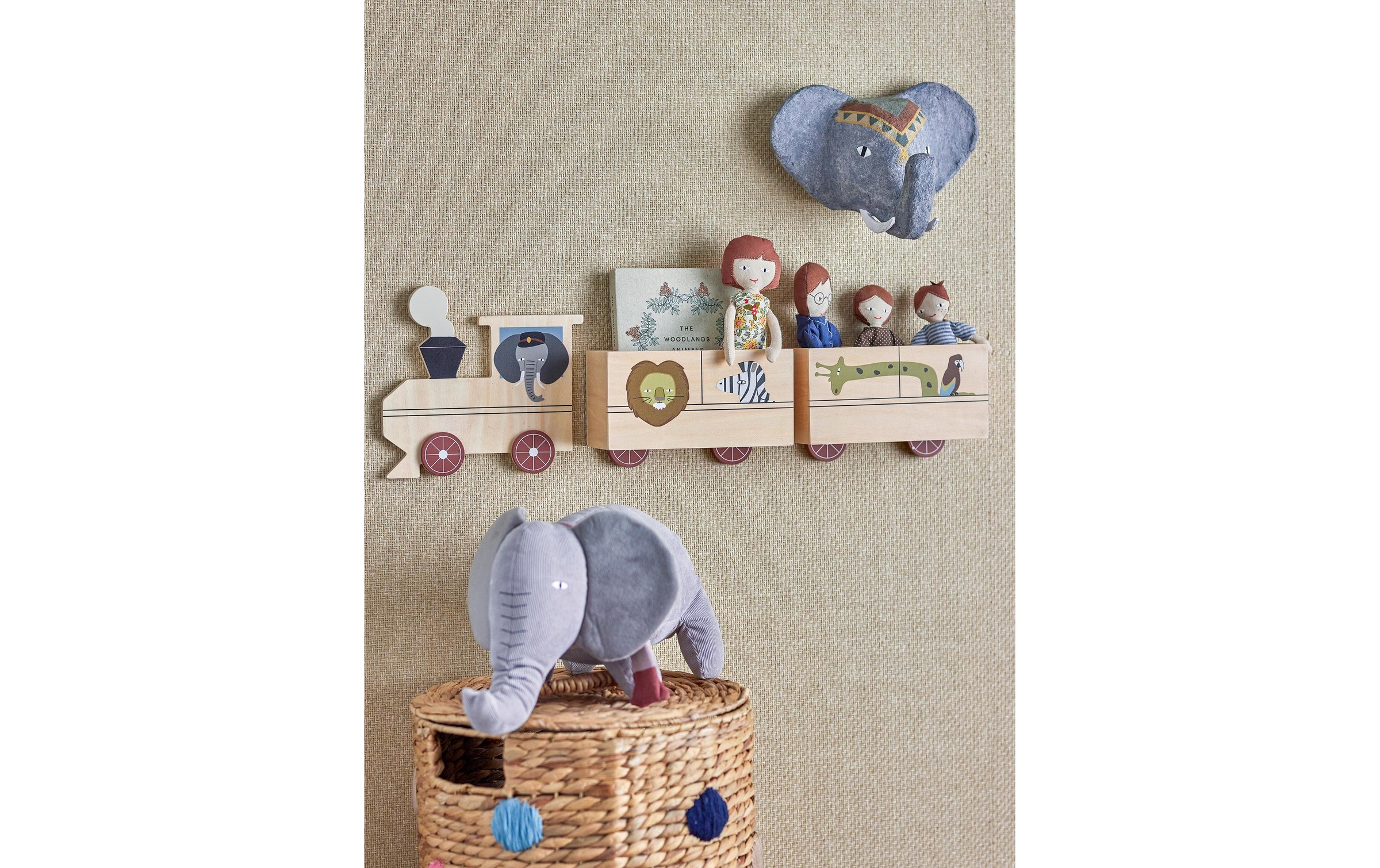 Bloomingville Wandregal »Mallen 60 x 20 x 8 cm«